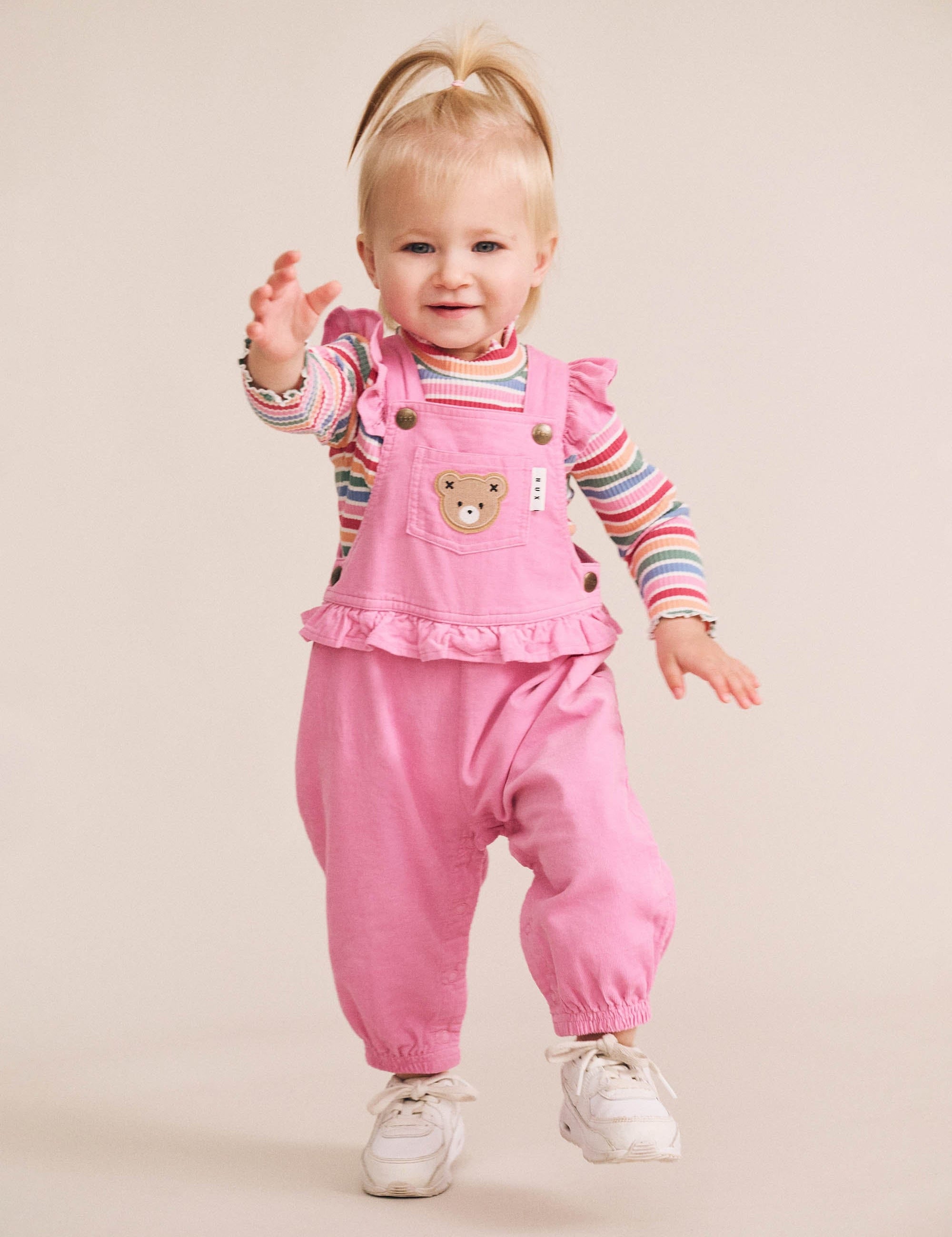 Classic Frill Cord Overall ROMPER Huxbaby