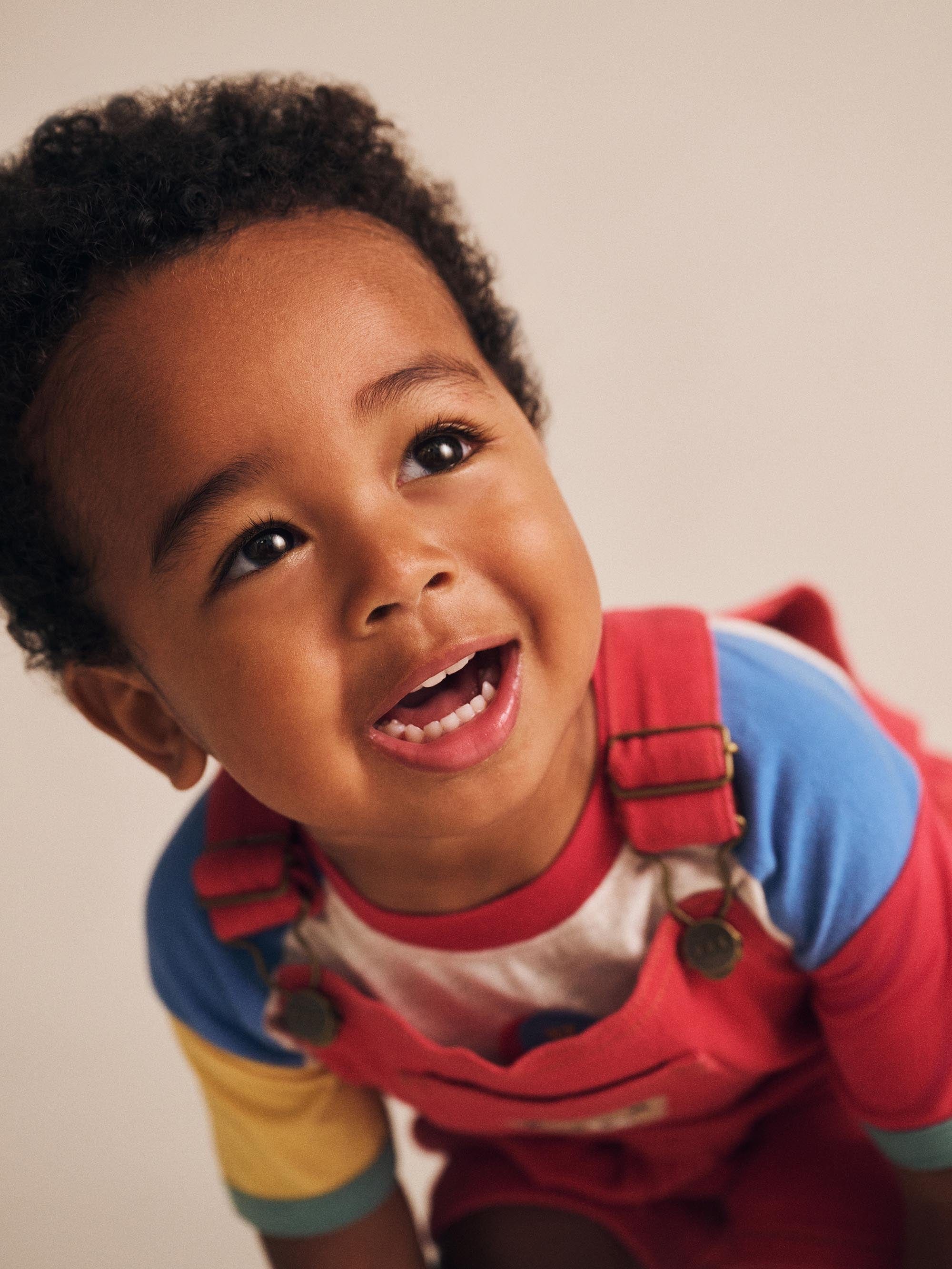 Denim Short Overalls Chilli Red OVERALL Huxbaby