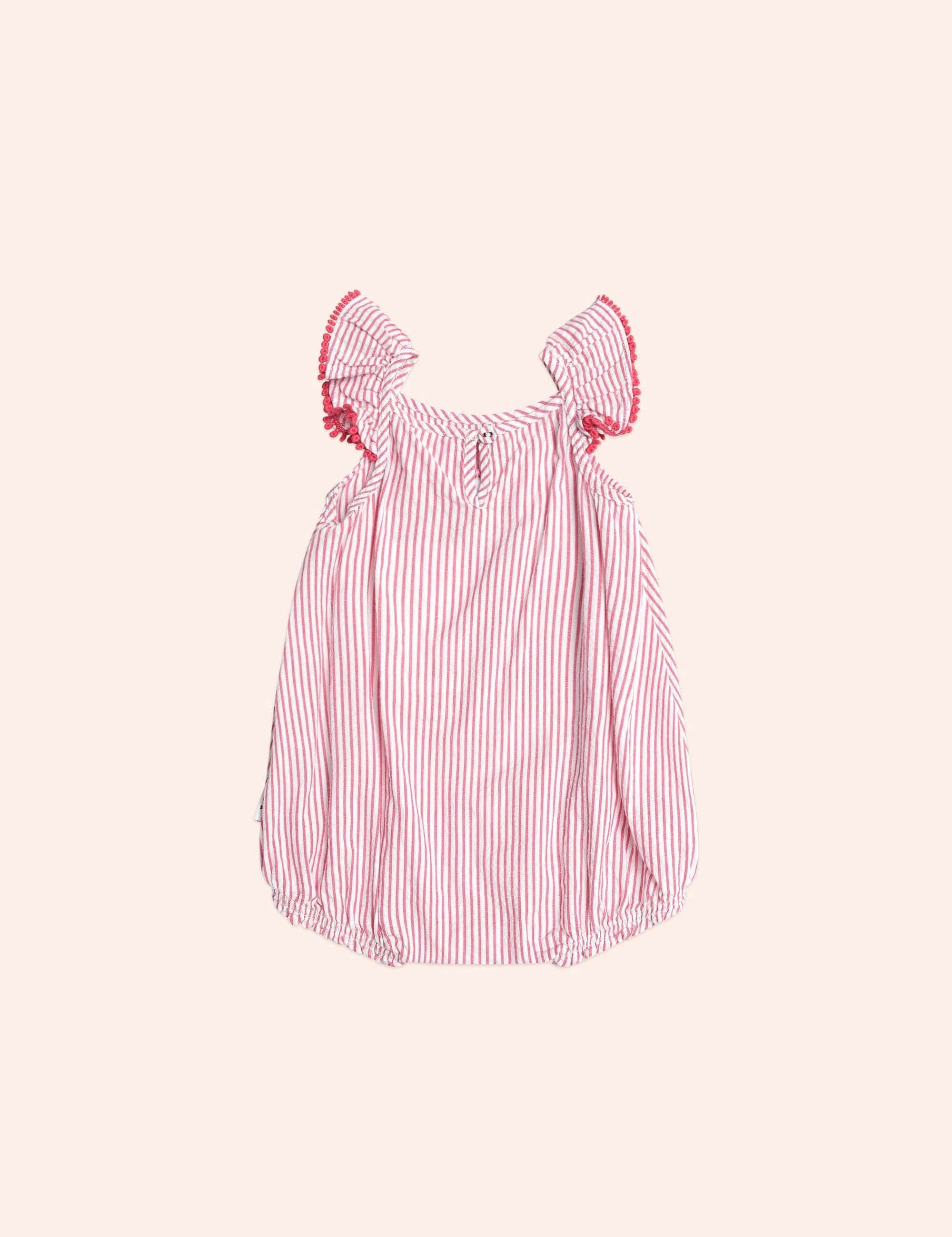 Gingerbread Frill Playsuit ROMPER Huxbaby