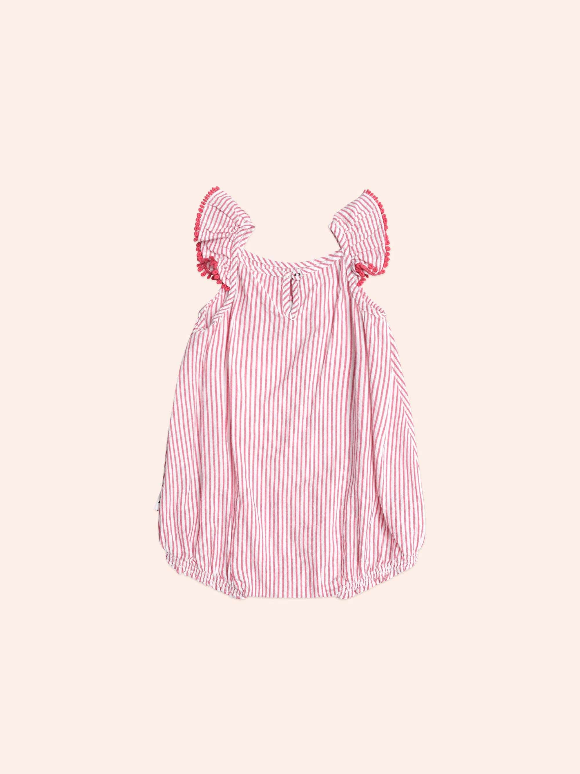 Gingerbread Frill Playsuit ROMPER Huxbaby