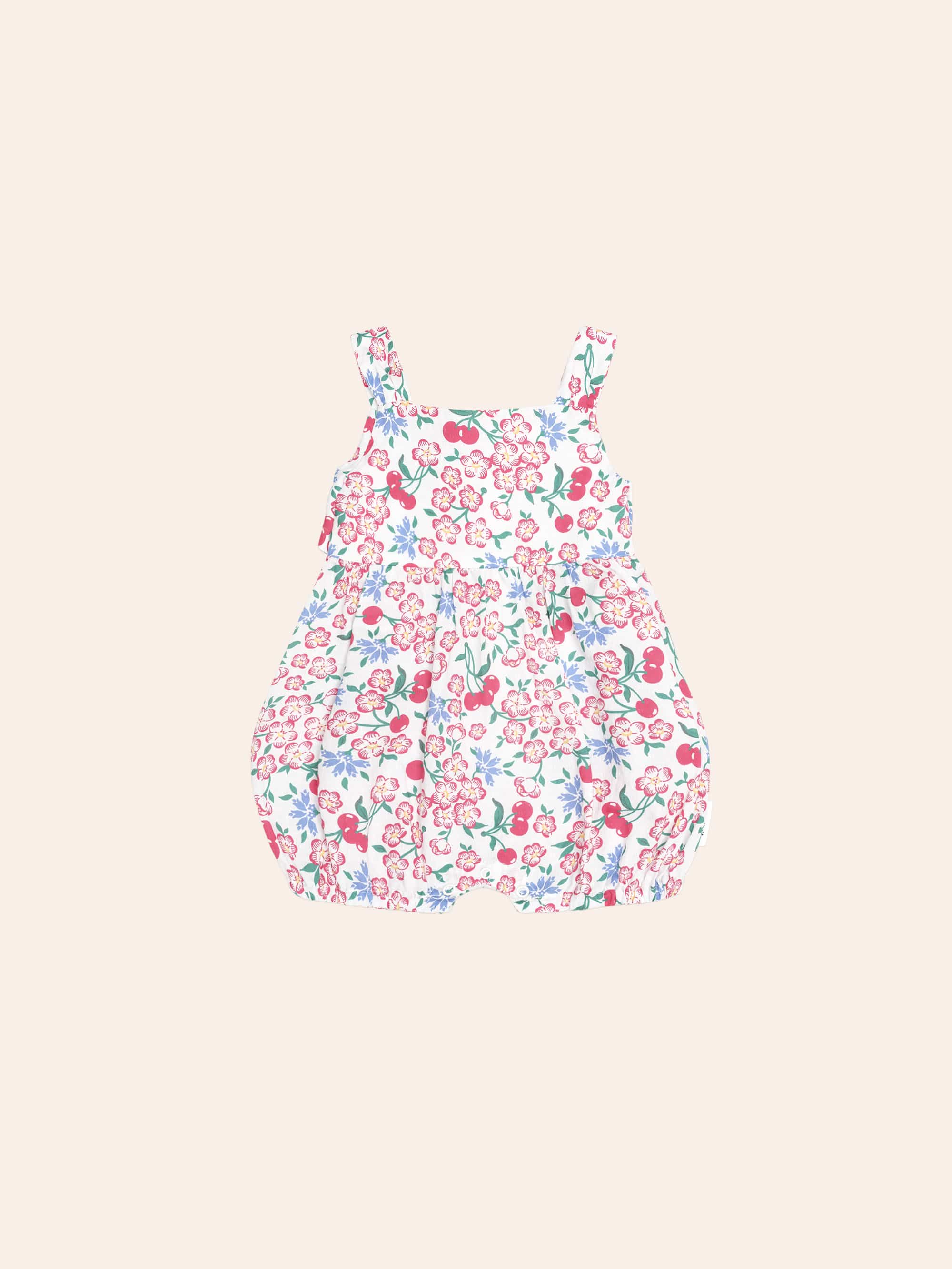 Tropical Floral Tie Romper PLAYSUIT Huxbaby Shopify