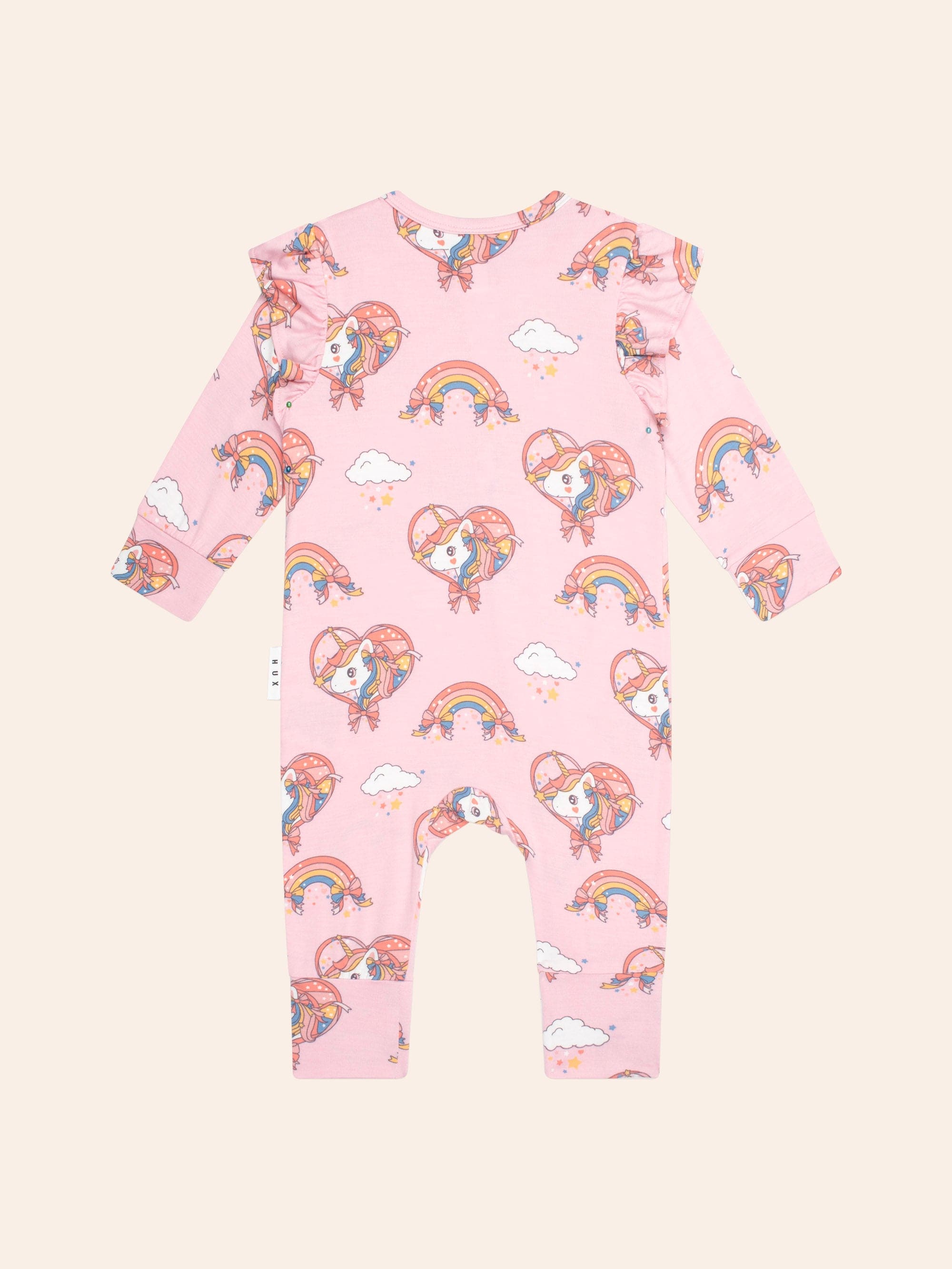 Whimsical Unicorn Zip Romper ROMPER Huxbaby