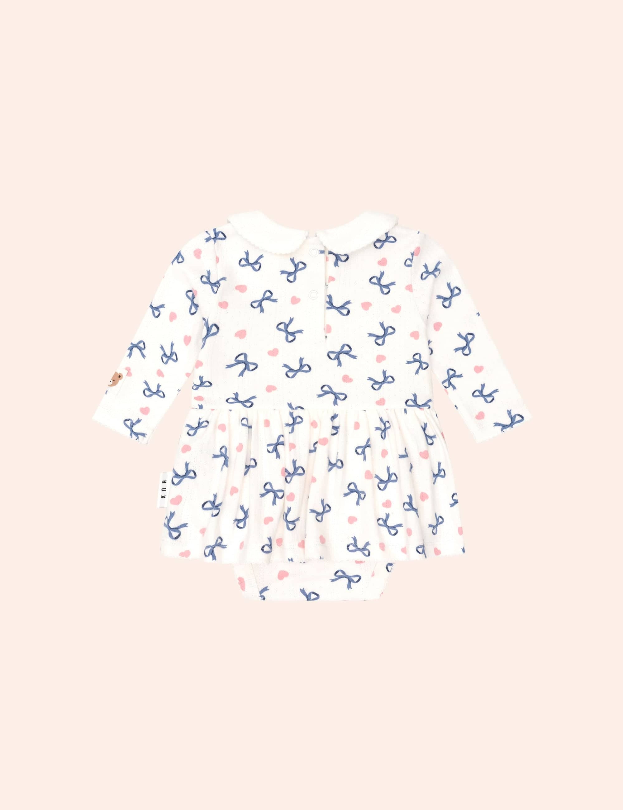 Hearts And Bows Romper DRESS Huxbaby