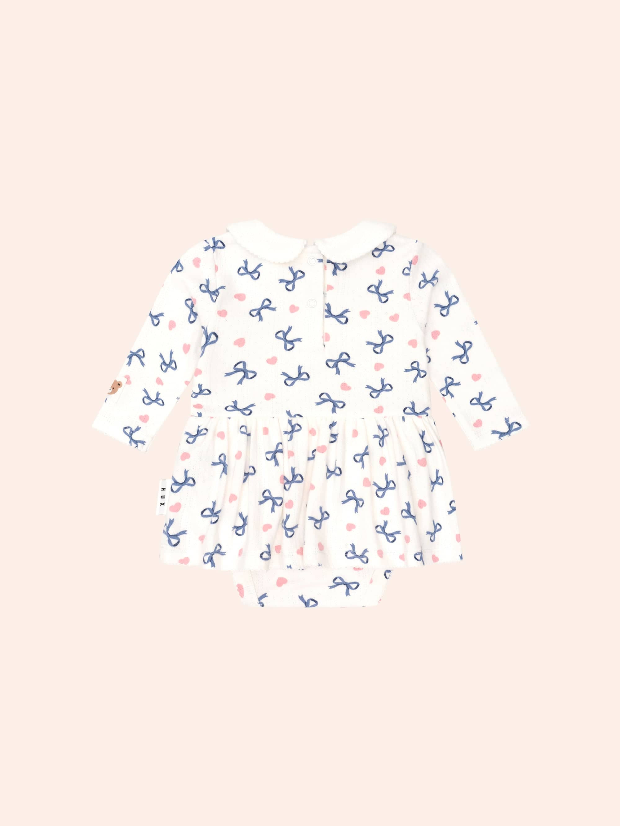 Hearts And Bows Romper DRESS Huxbaby