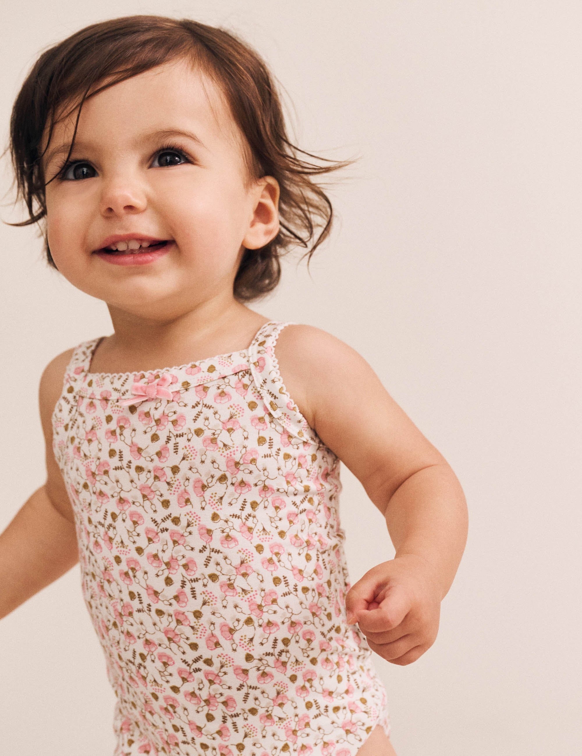 Ditsy Floral Strap Onesie ONESIE Huxbaby