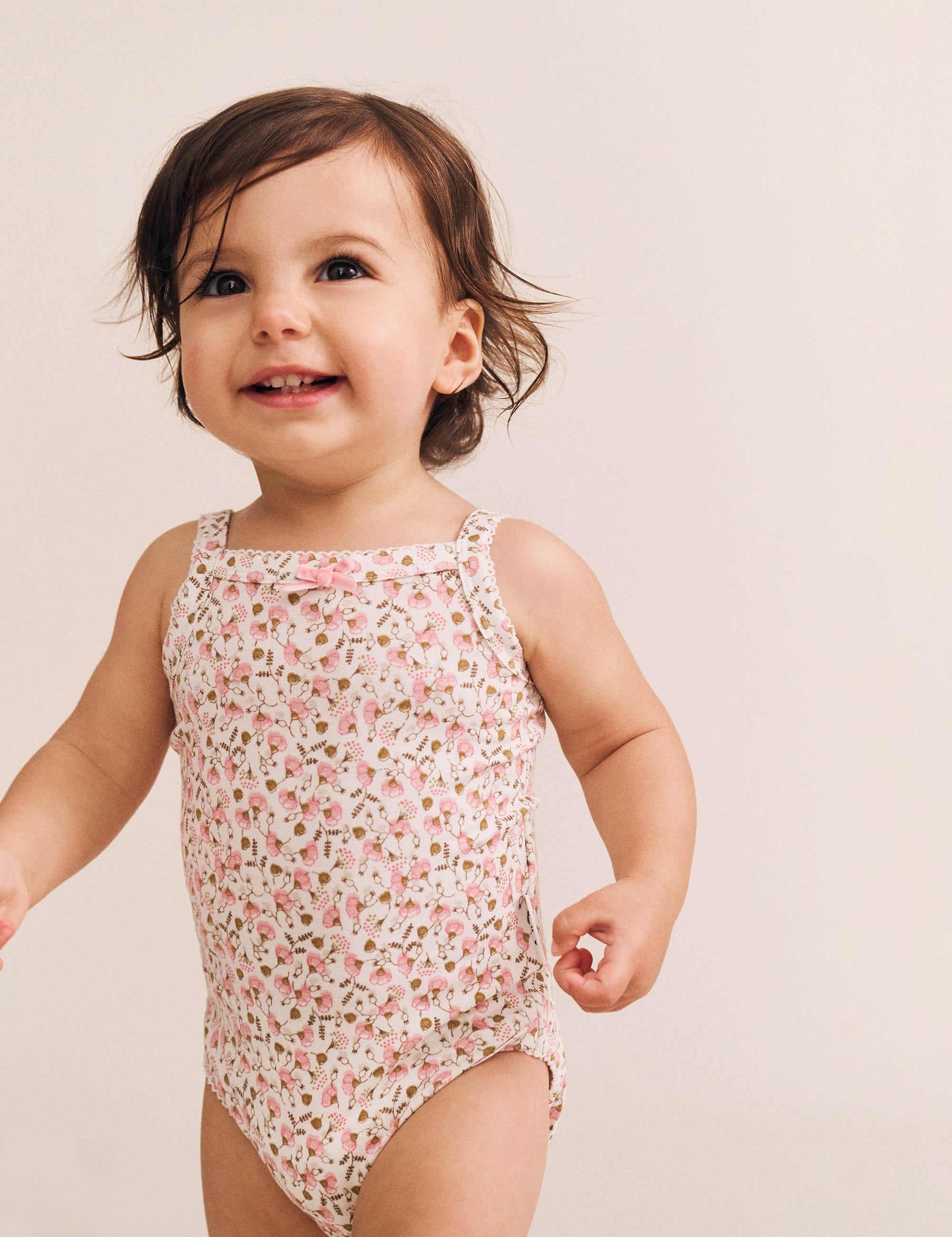 Ditsy Floral Strap Onesie ONESIE Huxbaby