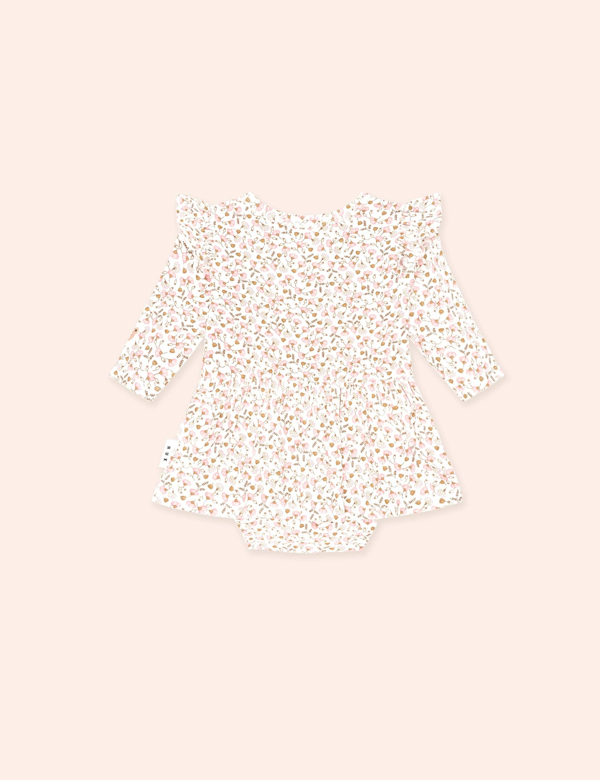 Ditsy Floral Long Sleeve Romper DRESS Huxbaby