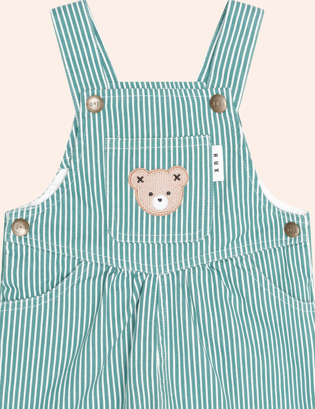 Mistletoe Stripe Shortall OVERALL Huxbaby Shopify