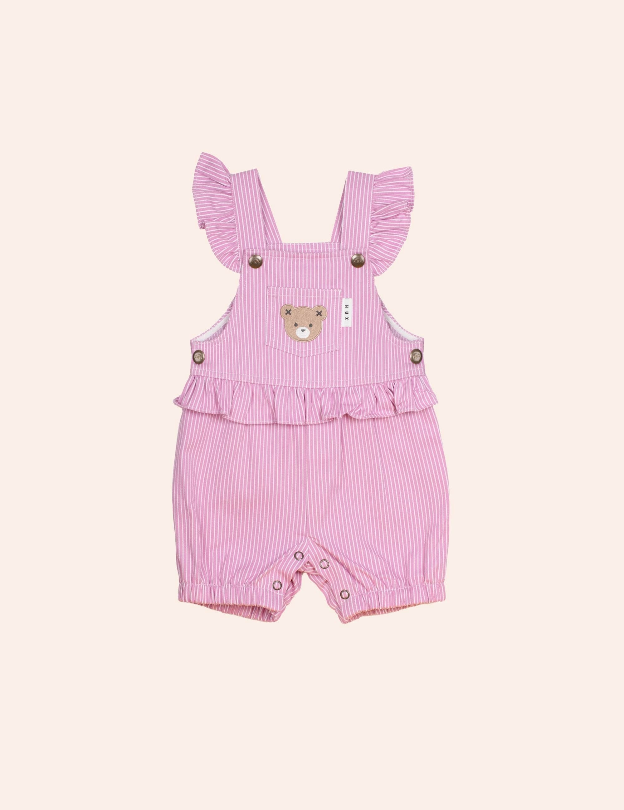 Candy Stripe Bubble Romper ROMPER Huxbaby