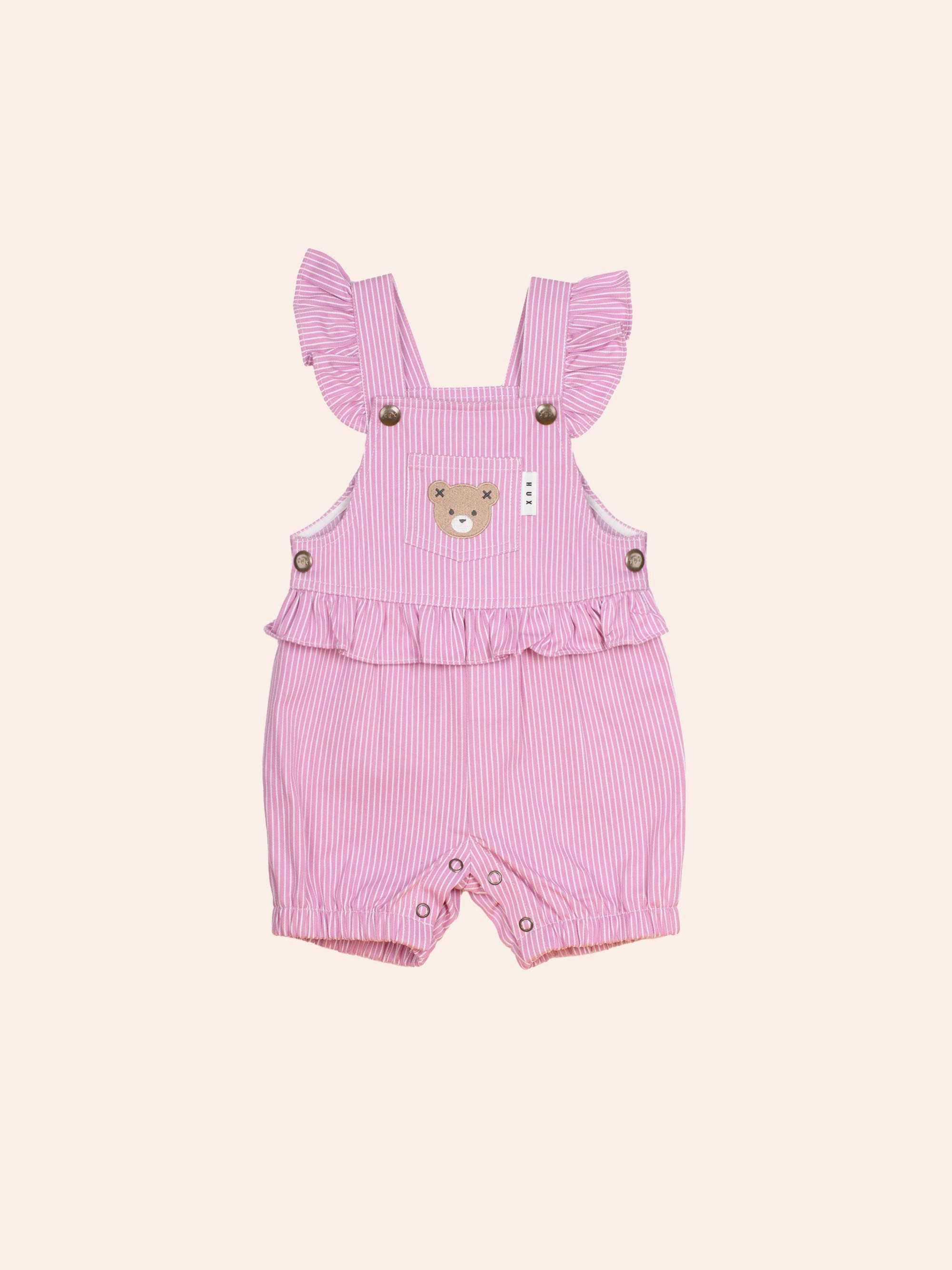 Candy Stripe Bubble Romper ROMPER Huxbaby