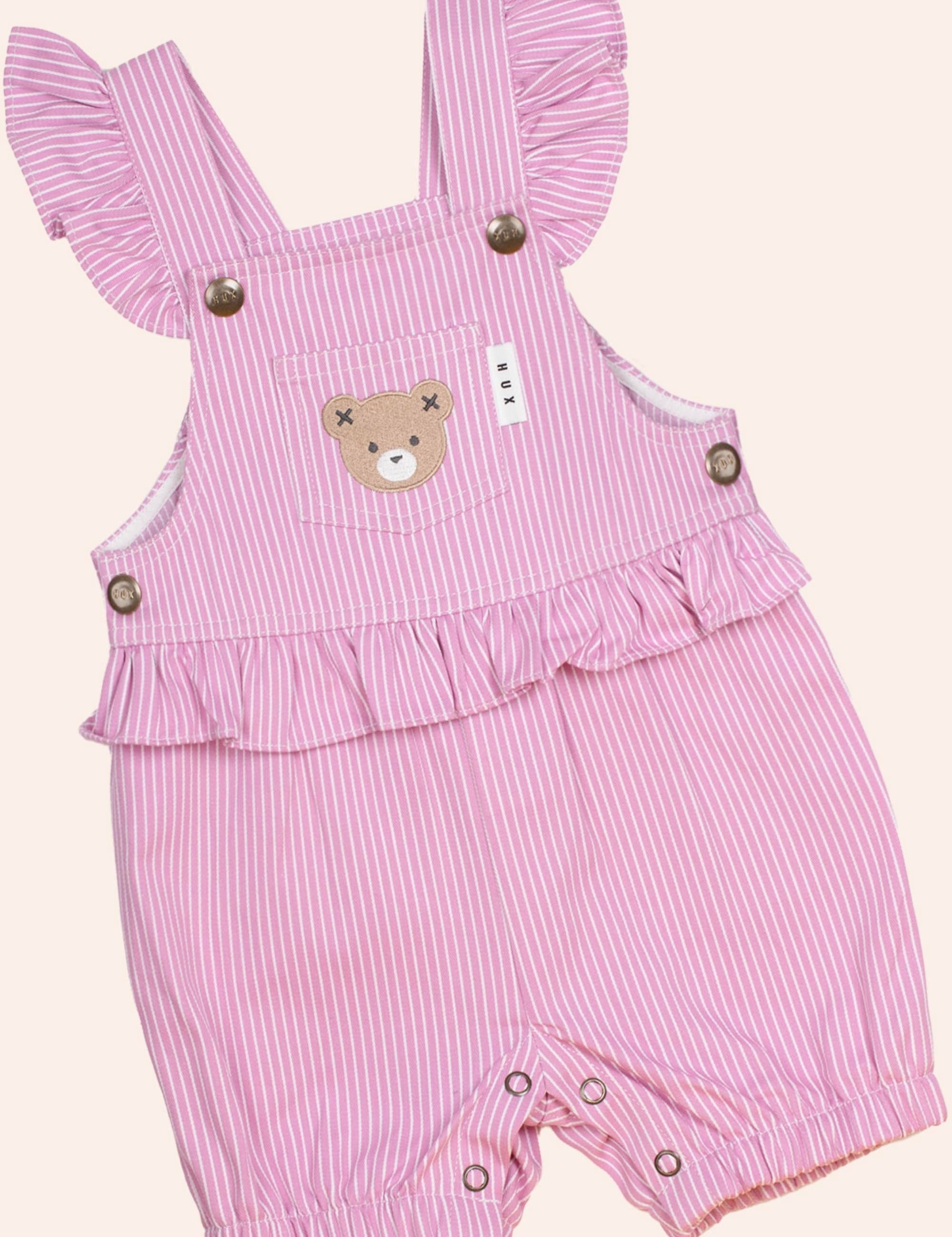 Candy Stripe Bubble Romper ROMPER Huxbaby