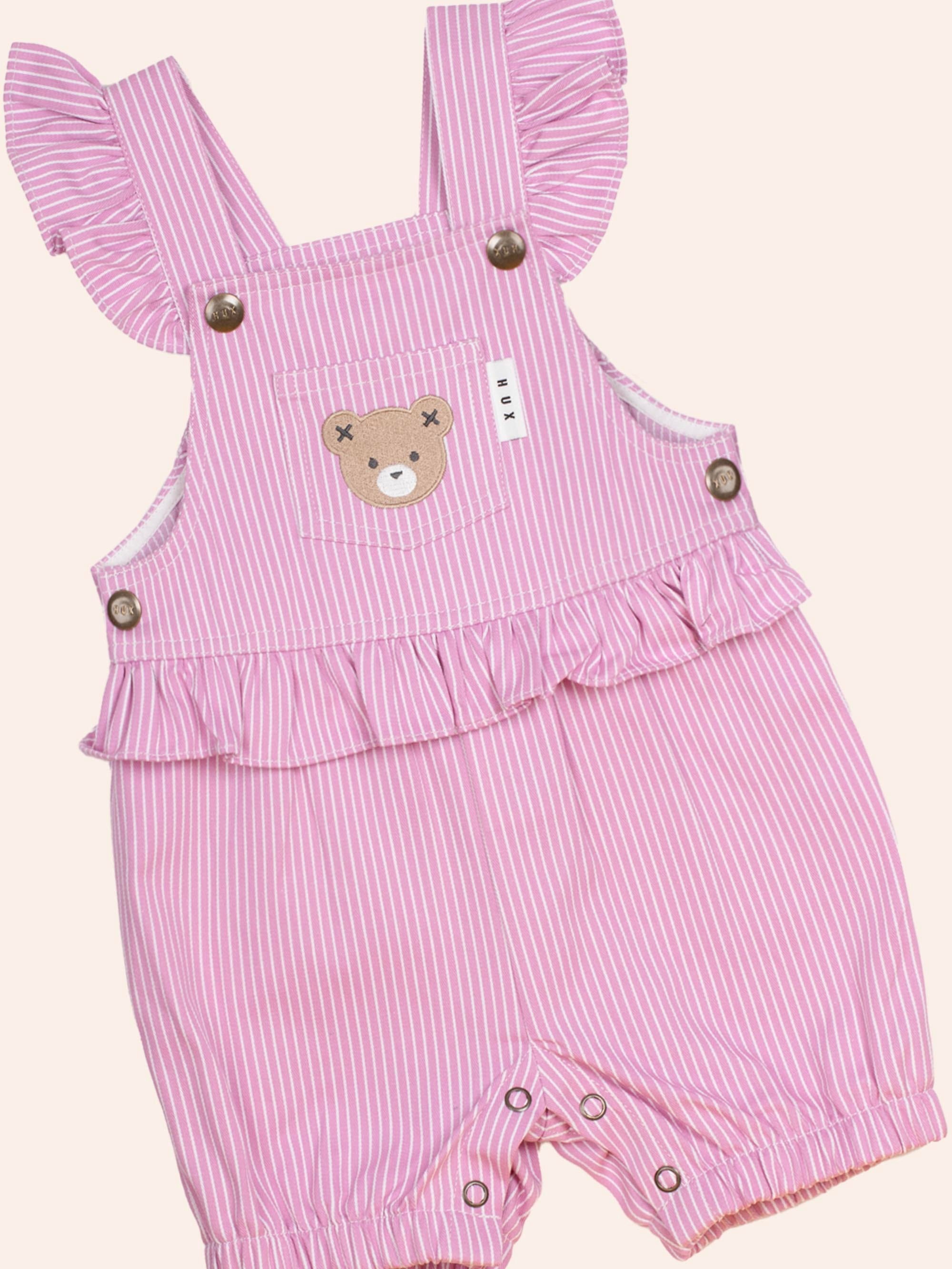 Candy Stripe Bubble Romper ROMPER Huxbaby