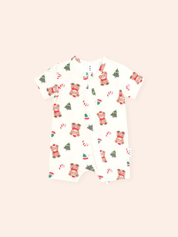 Festive Hux Zip Romper ONESIE Huxbaby Shopify