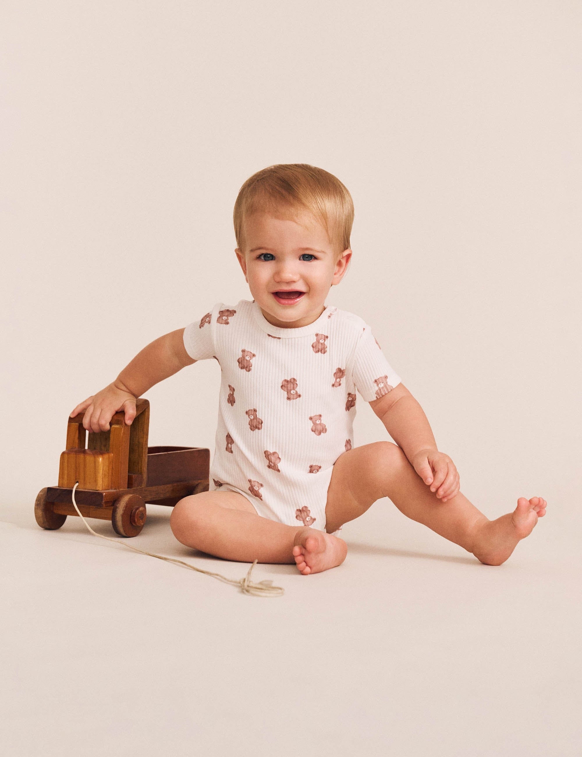 Beary Snuggly Newborn Romper ROMPER Huxbaby
