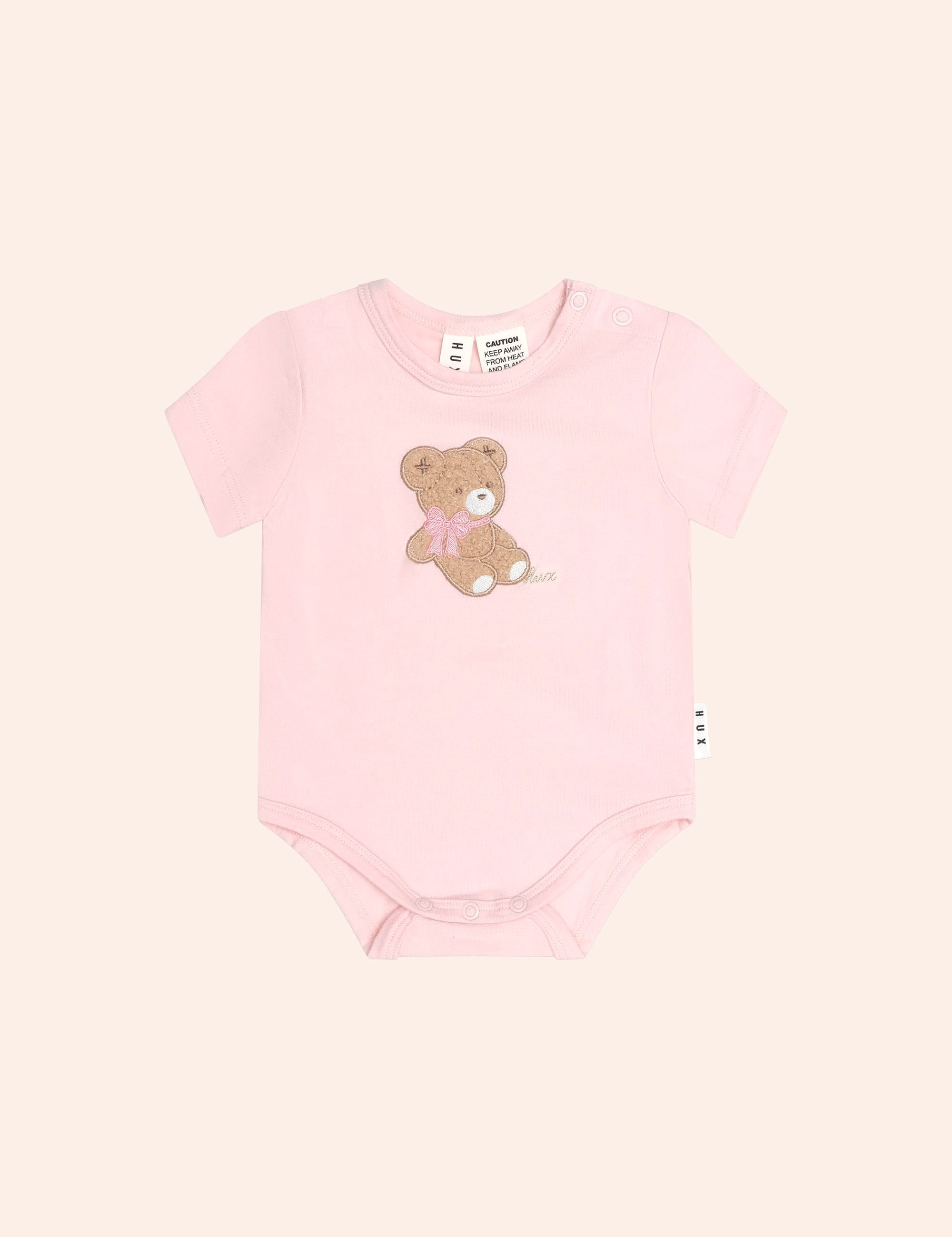 Bow Huxette S/Slv Bodysuit ONESIE Huxbaby Shopify