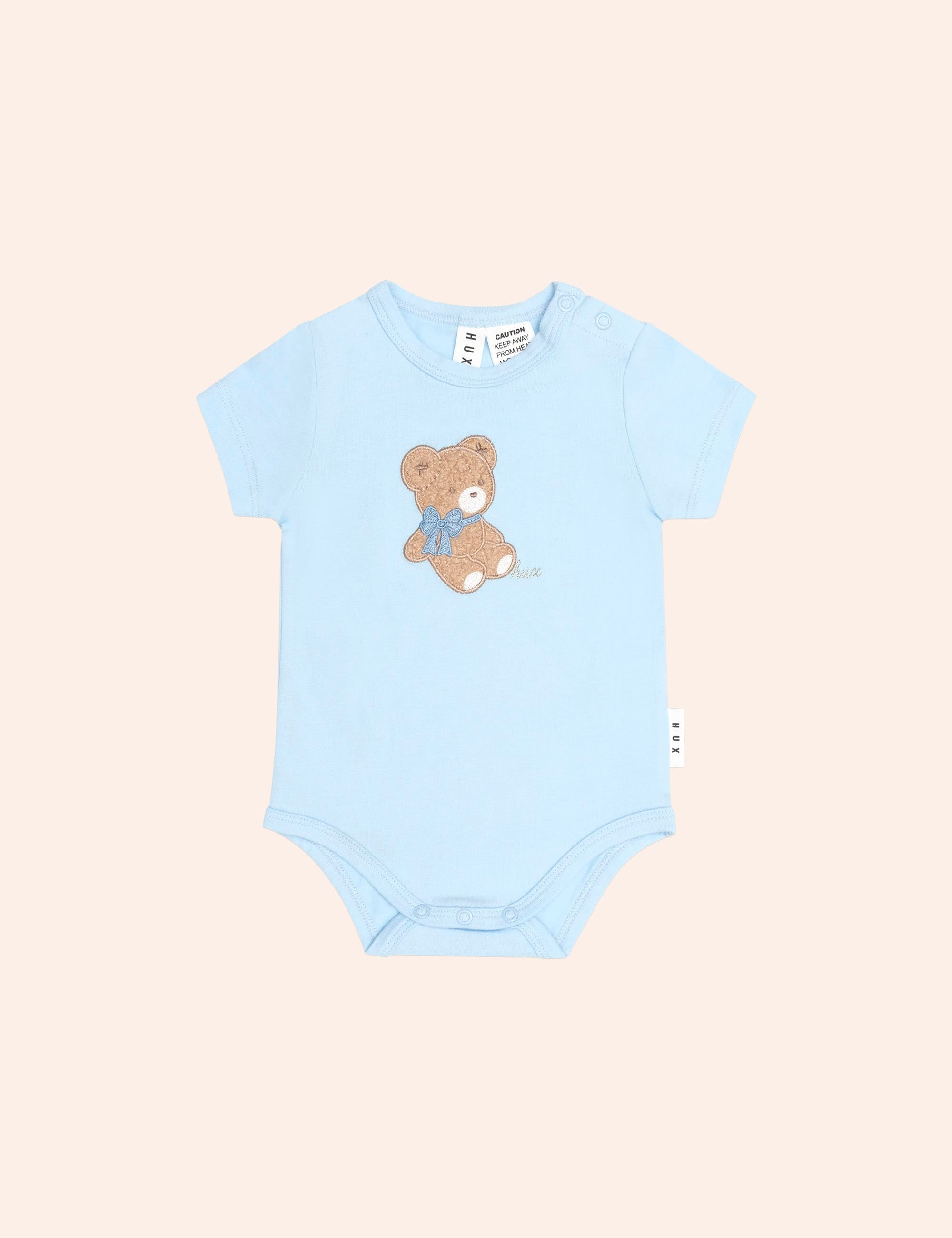 Bow Hux S/Slv Bodysuit ONESIE Huxbaby Shopify