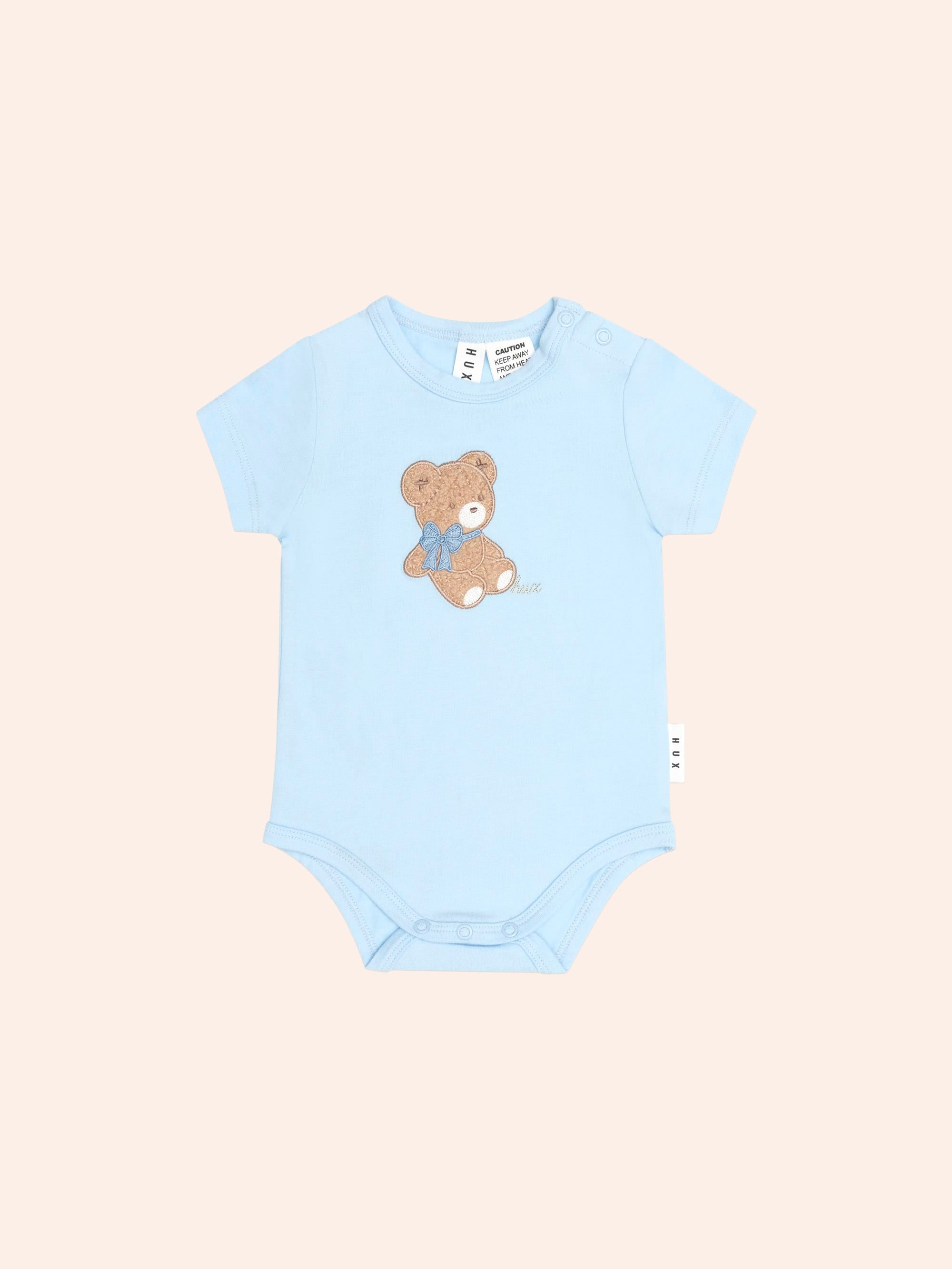 Bow Hux S/Slv Bodysuit ONESIE Huxbaby Shopify