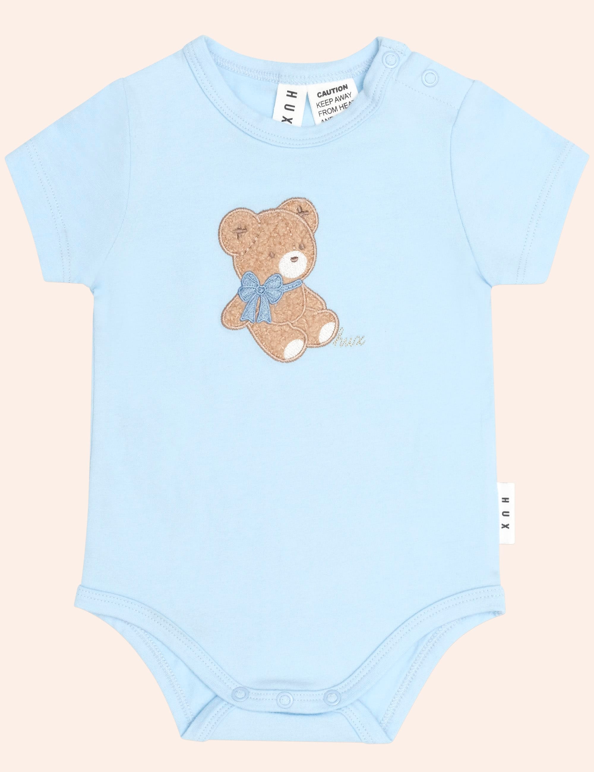 Bow Hux S/Slv Bodysuit ONESIE Huxbaby Shopify