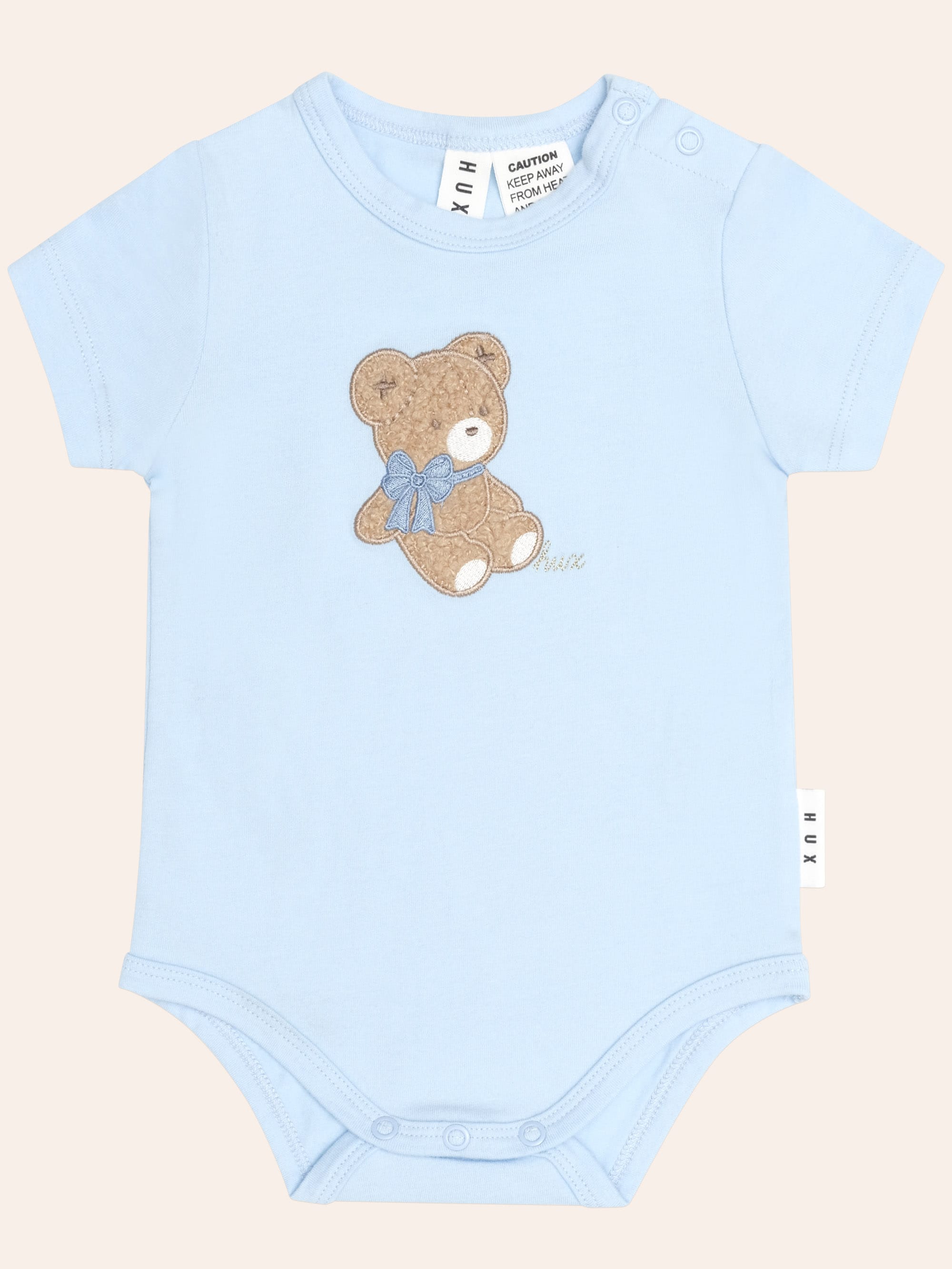 Bow Hux S/Slv Bodysuit ONESIE Huxbaby Shopify