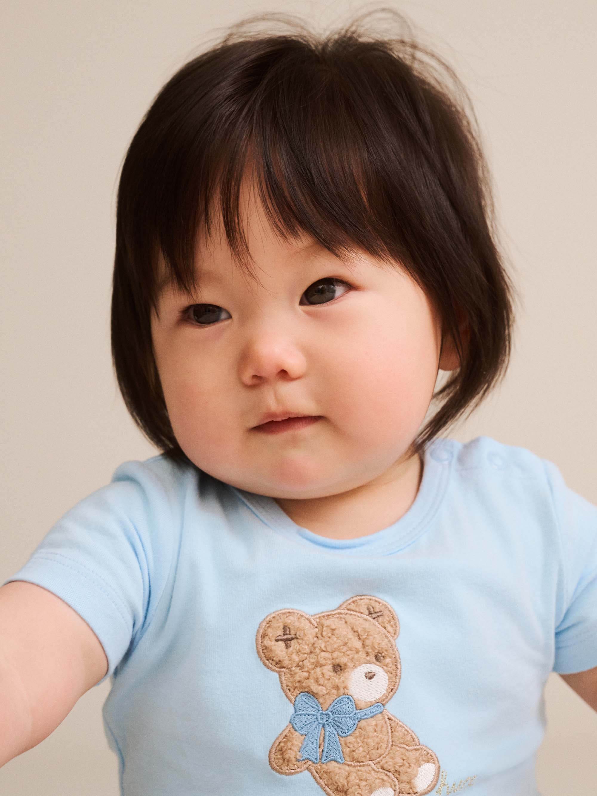 Bow Hux S/Slv Bodysuit ONESIE Huxbaby Shopify