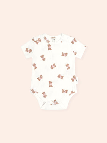 Tumbling Bow Huxette S/Slv Bodysuit ONESIE Huxbaby Shopify