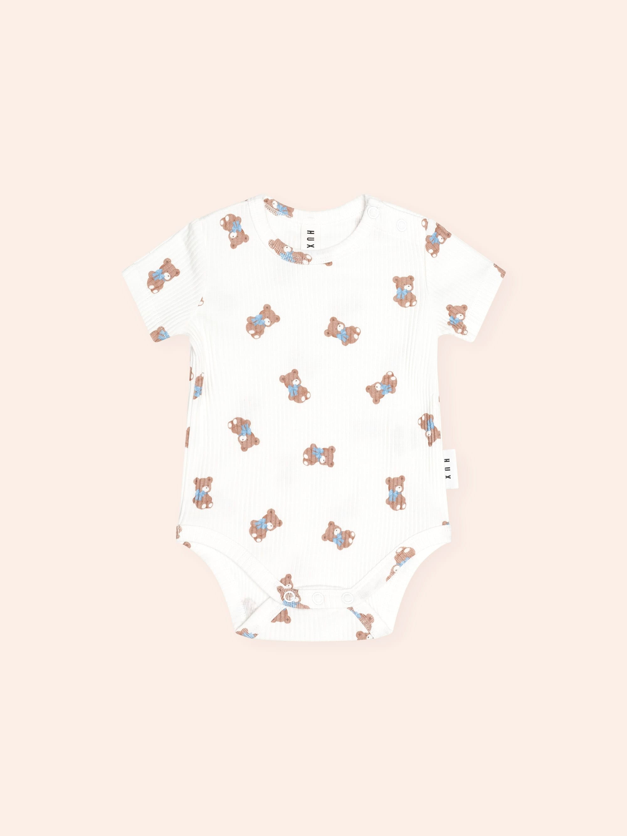 Tumbling Bow Hux S/Slv Bodysuit ONESIE Huxbaby Shopify