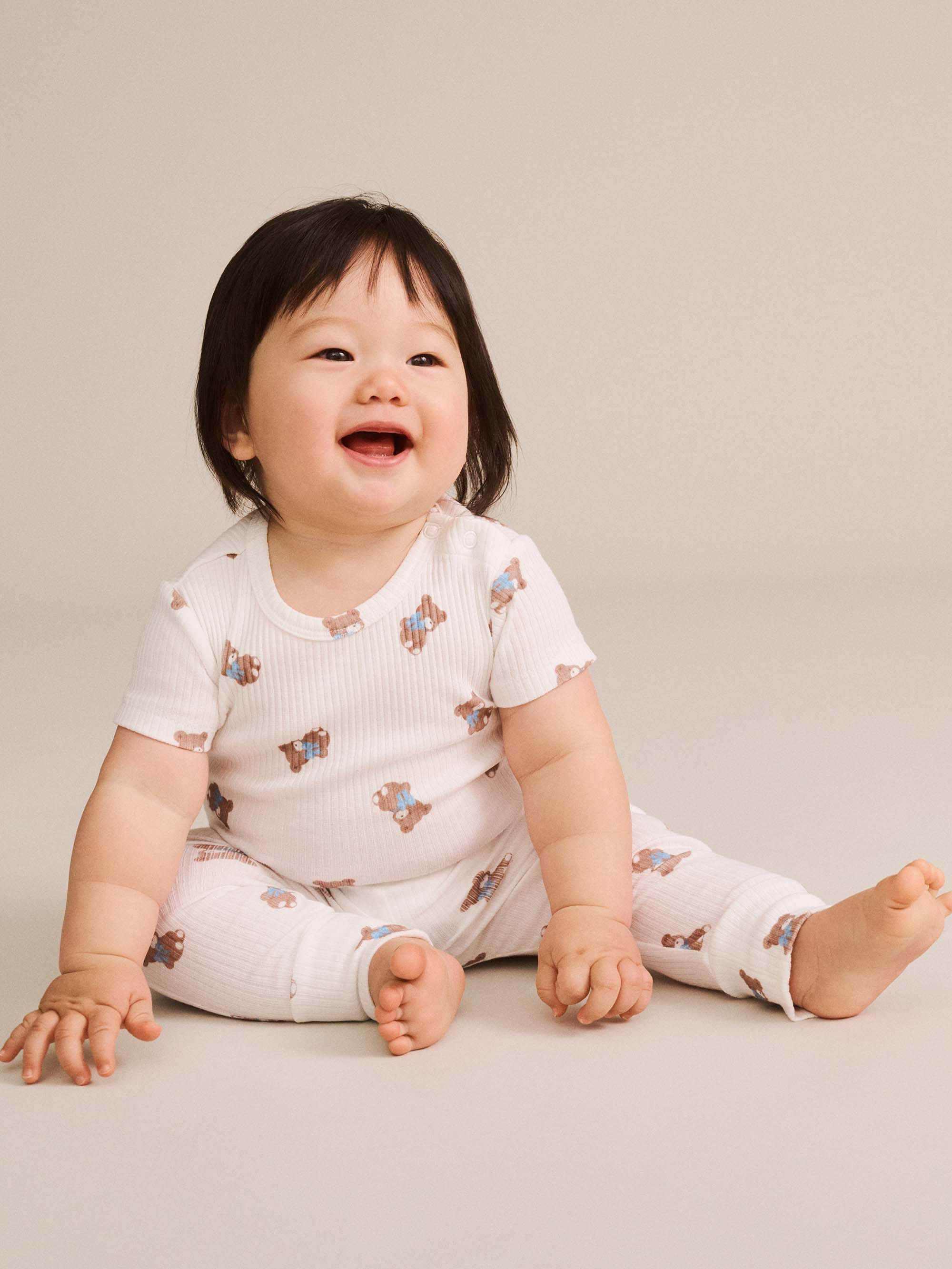Huxbaby Shopify ONESIE Tumbling Bow Hux 2Pc Box Set