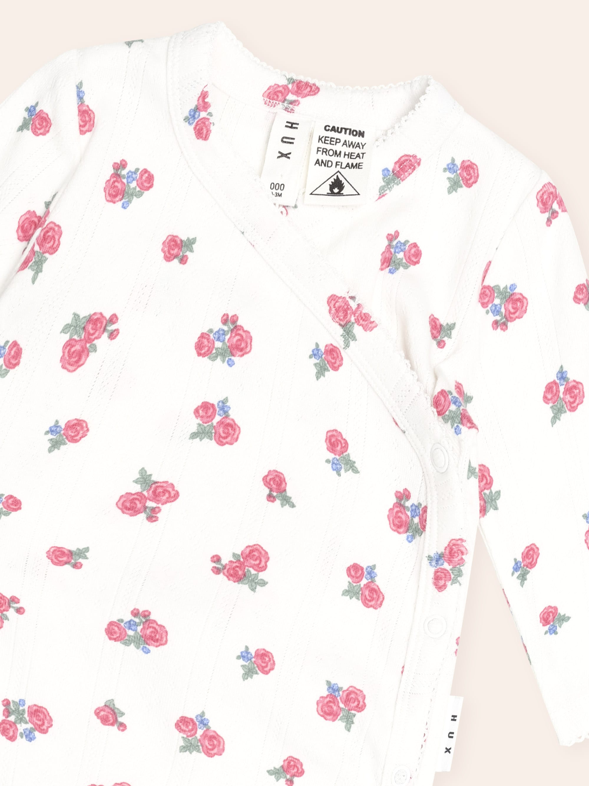 Floral Pointelle Kimono Romper ONESIE Huxbaby Shopify