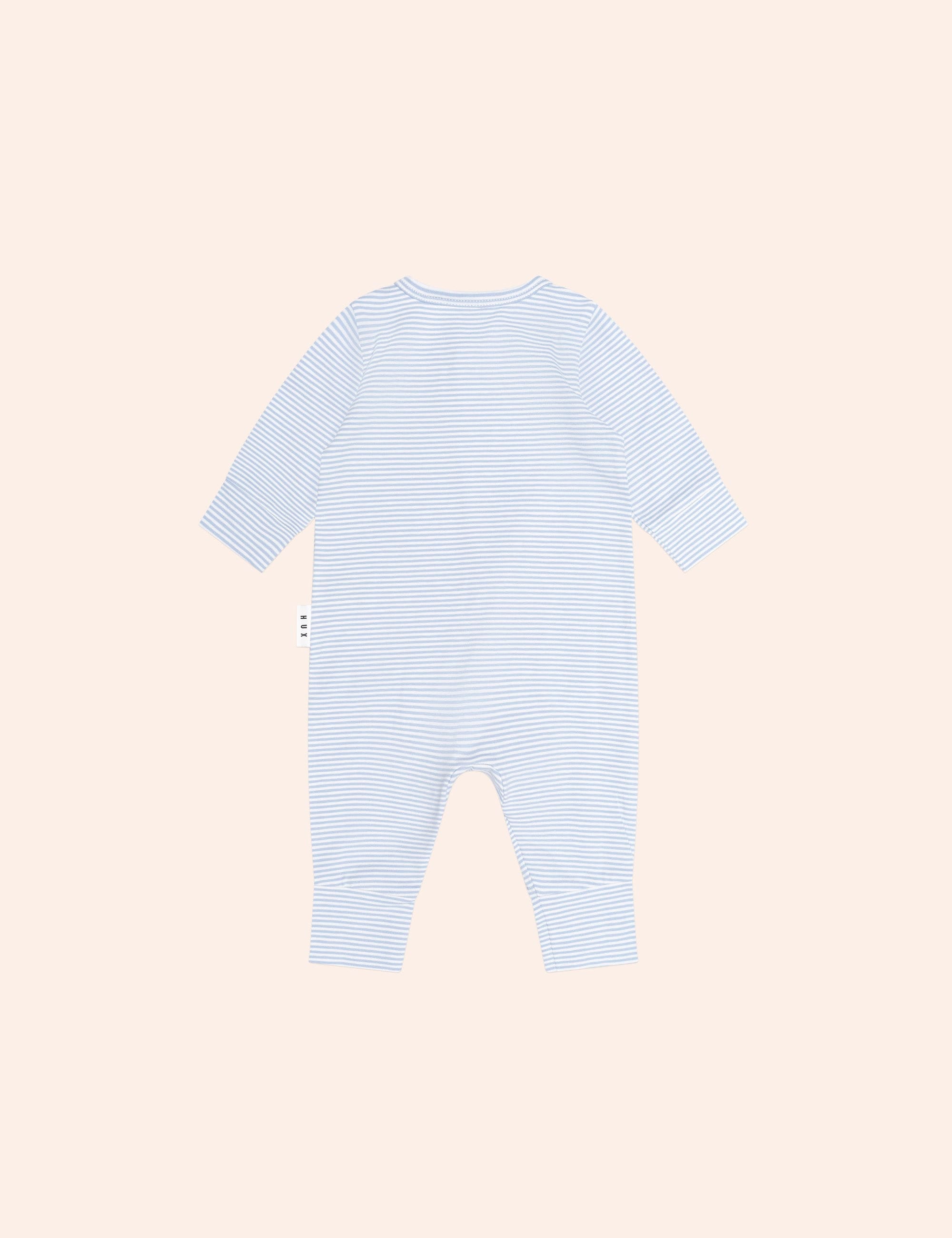 Bow Hux Stripe Zip Romper ONESIE Huxbaby Shopify