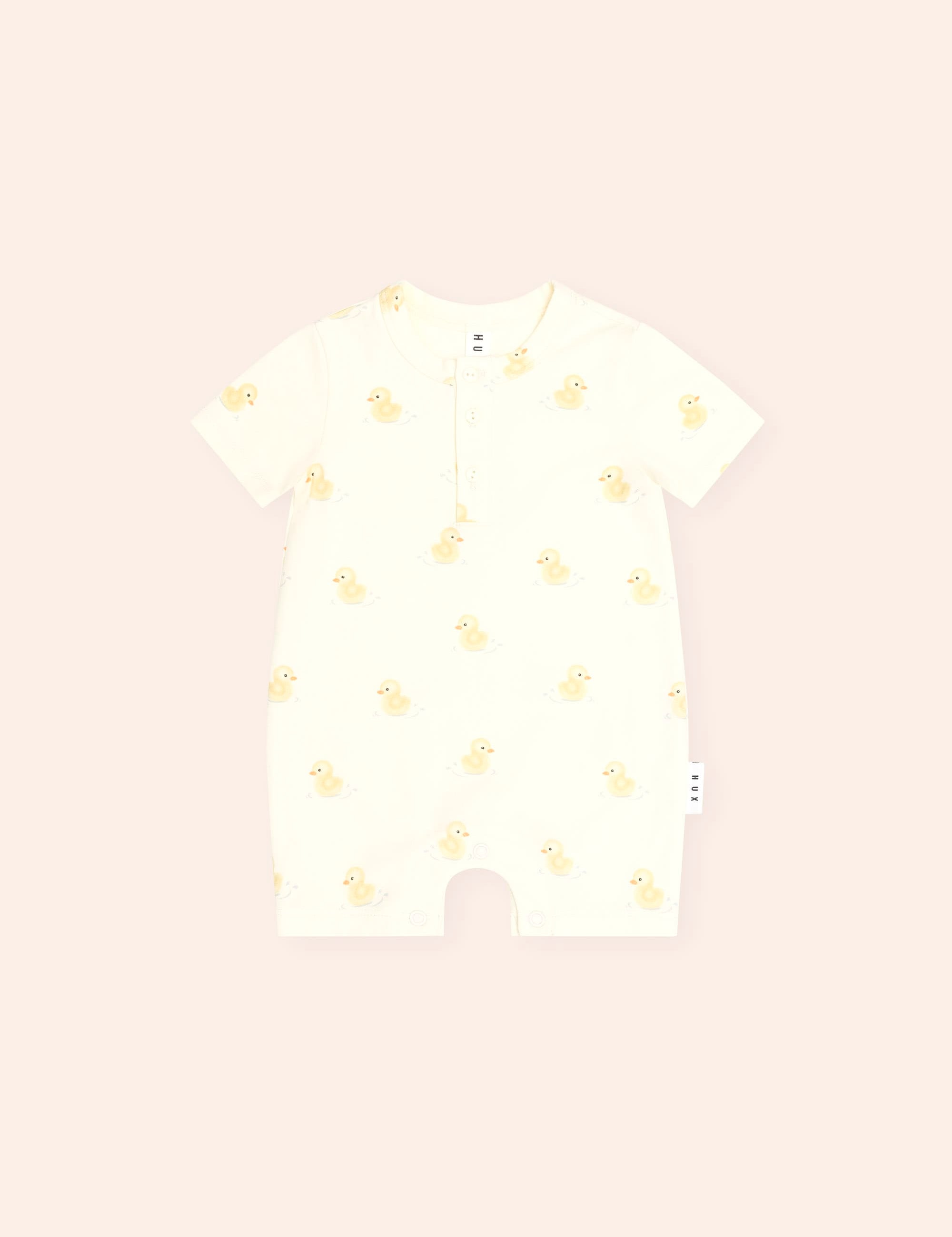 Rubber Ducky Henley Bodysuit ONESIE Huxbaby Shopify