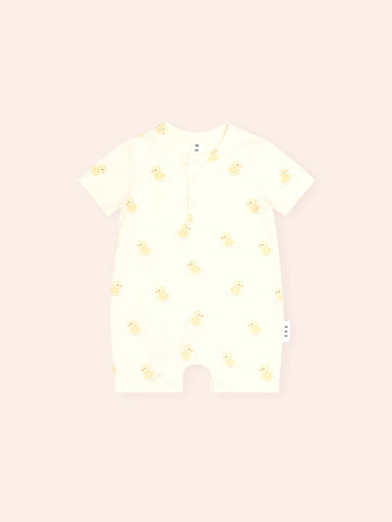 Rubber Ducky Henley Bodysuit ONESIE Huxbaby Shopify