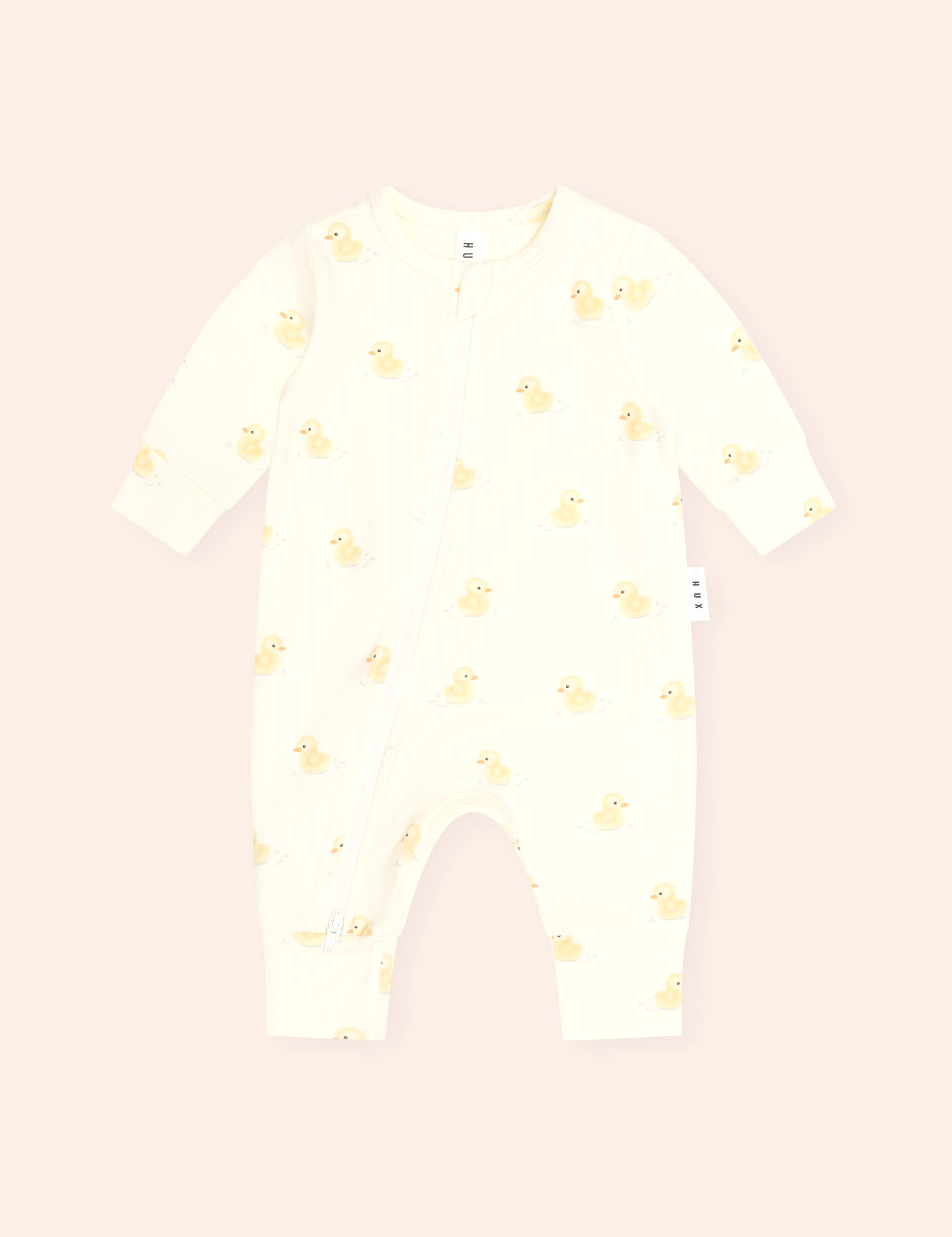 Rubber Ducky Zip Romper ONESIE Huxbaby Shopify