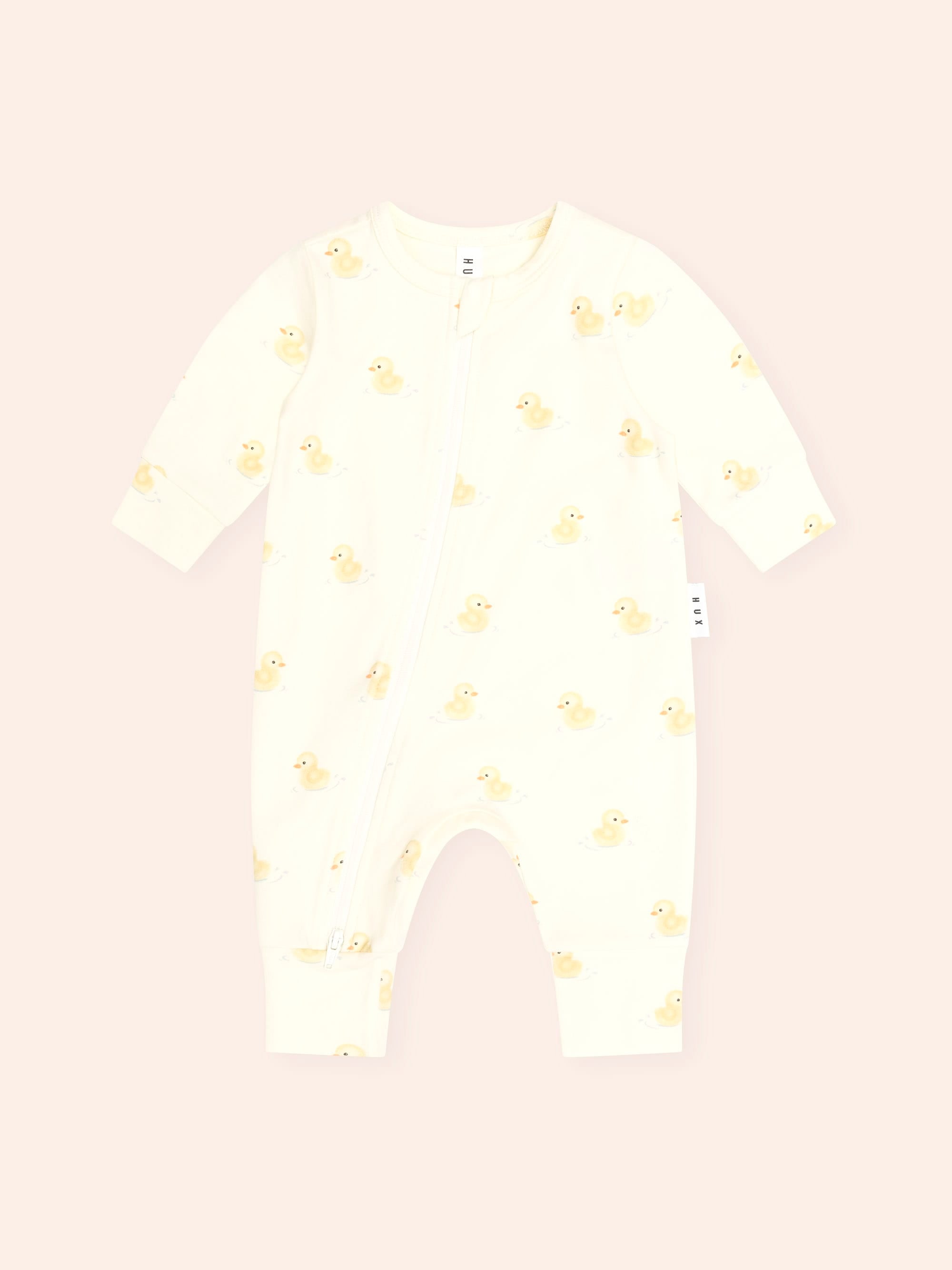 Rubber Ducky Zip Romper ONESIE Huxbaby Shopify