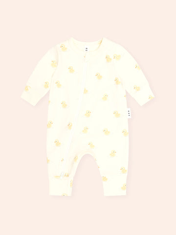 Rubber Ducky Zip Romper ONESIE Huxbaby Shopify