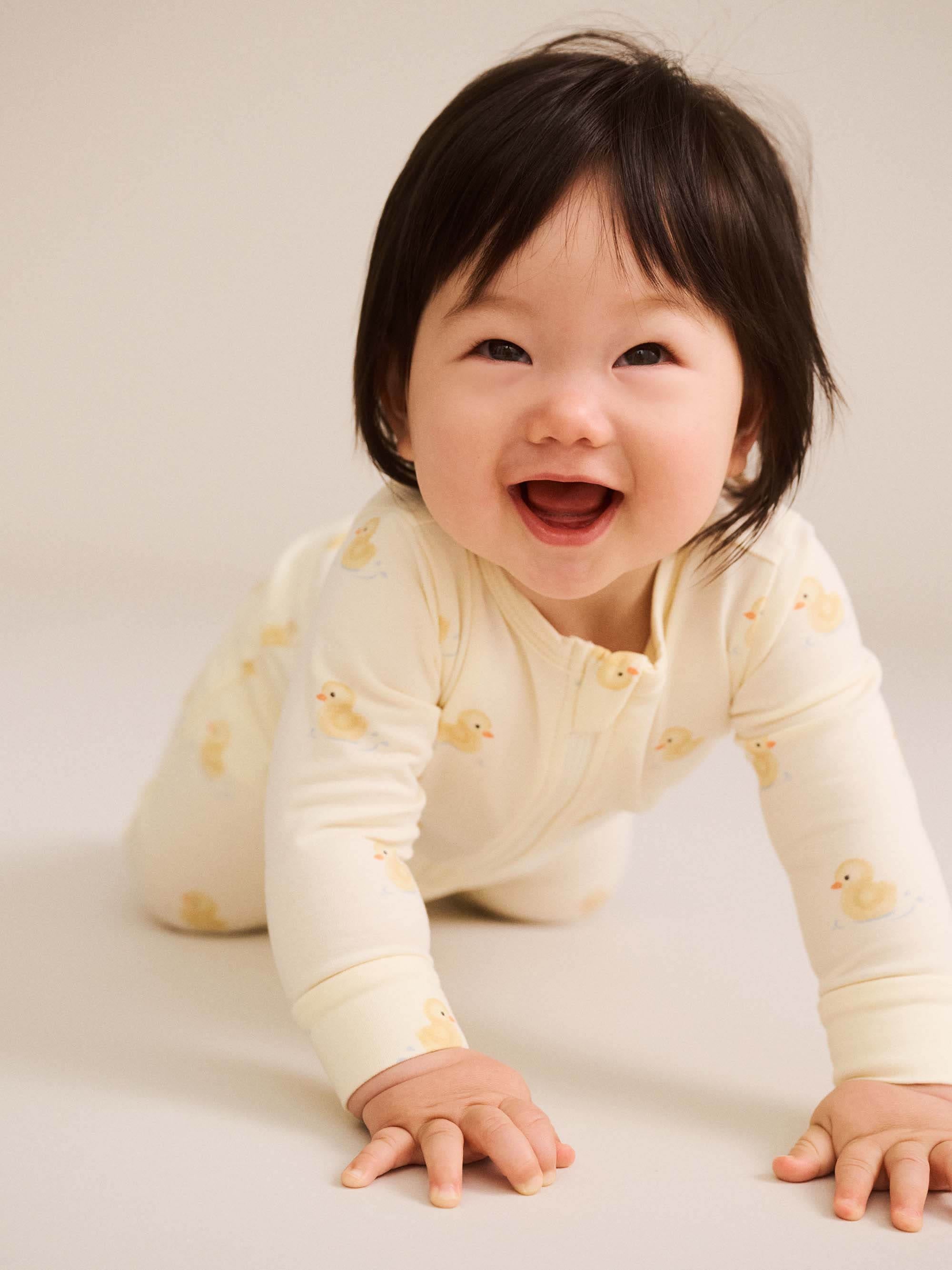 Rubber Ducky Zip Romper ONESIE Huxbaby Shopify