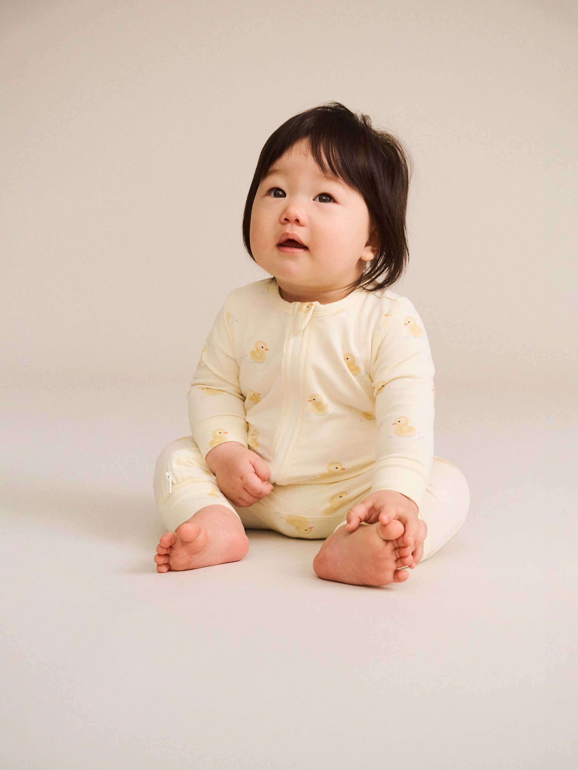 Rubber Ducky Zip Romper ONESIE Huxbaby Shopify
