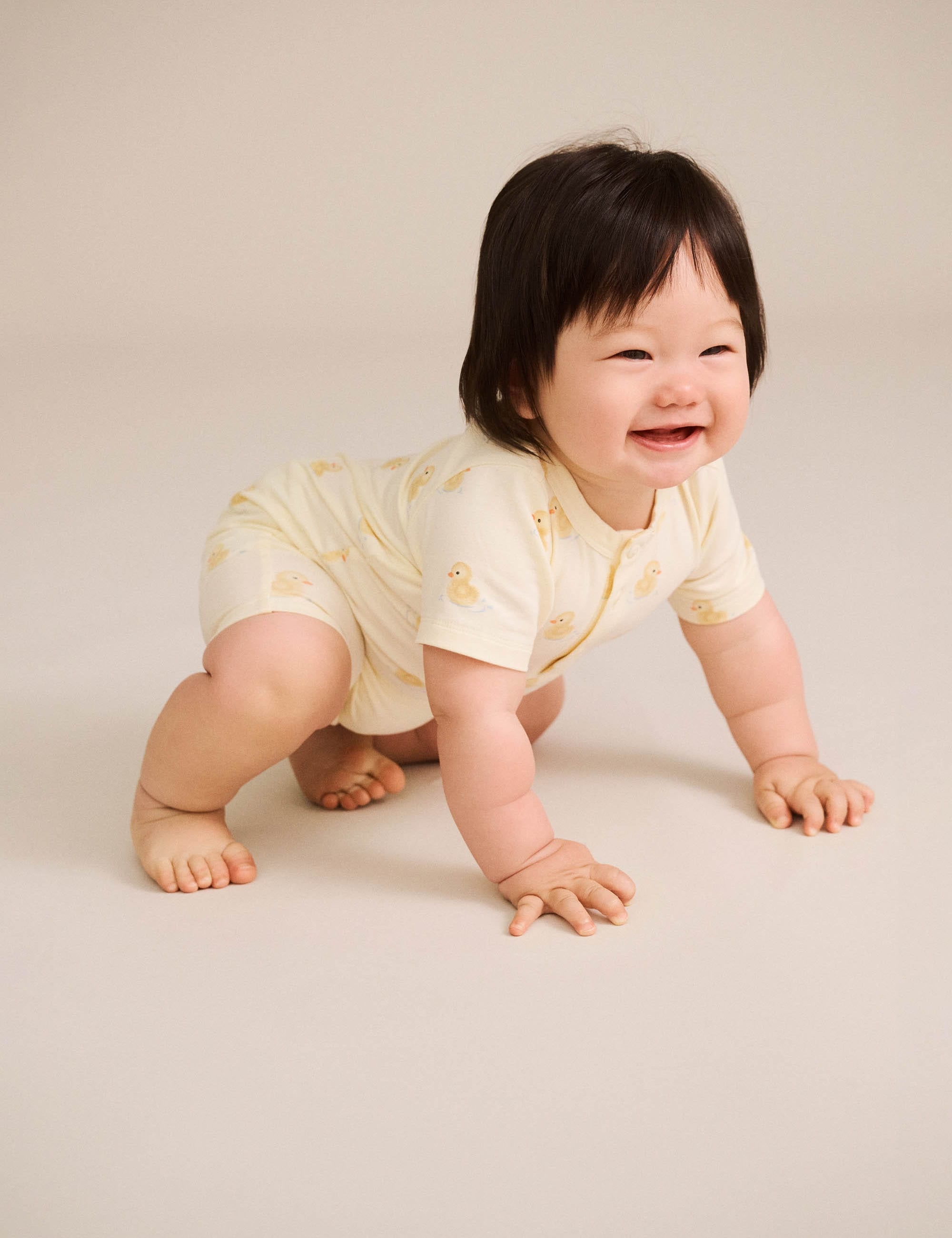 Rubber Ducky Henley Bodysuit ONESIE Huxbaby Shopify