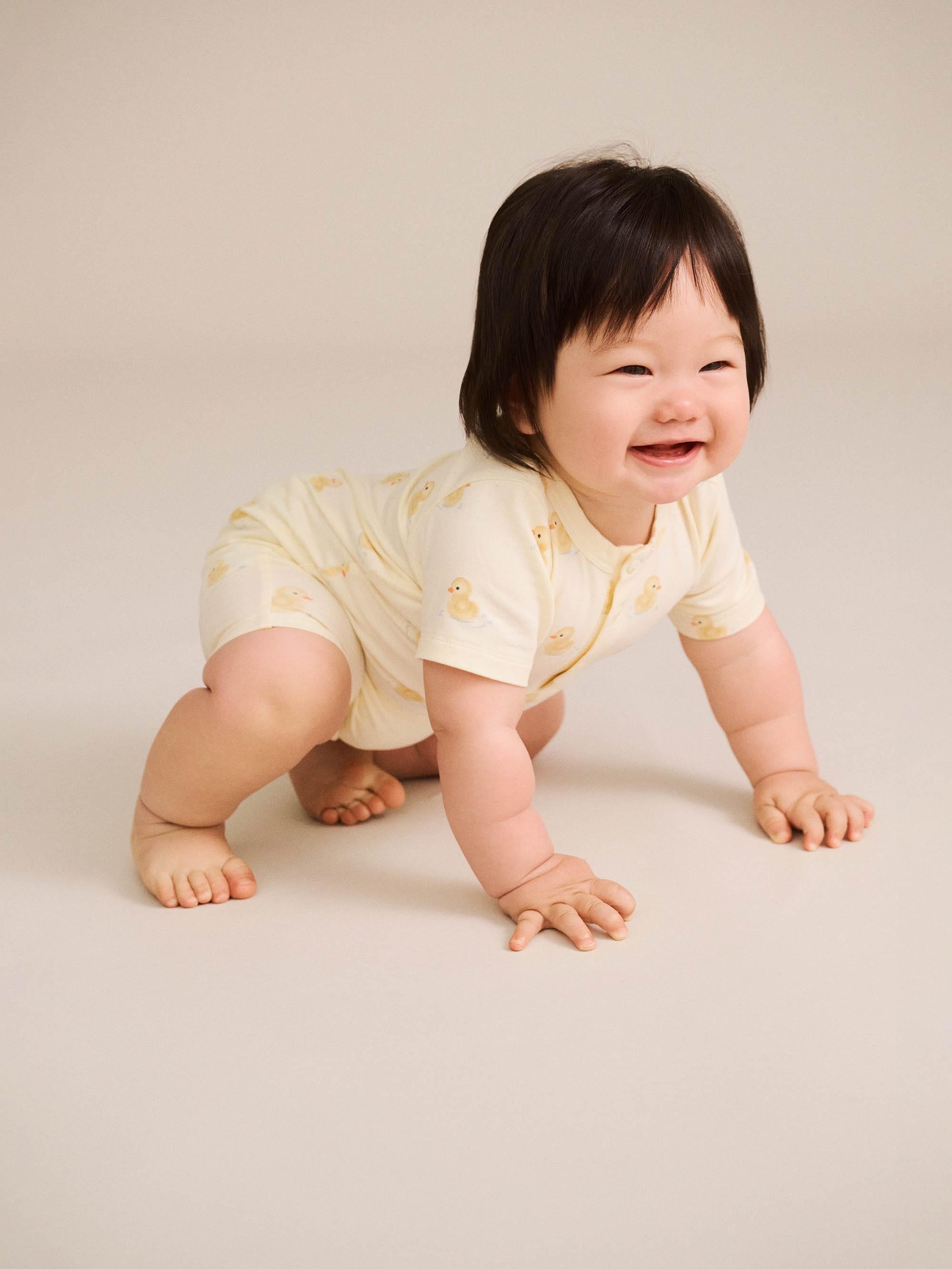 Rubber Ducky Henley Bodysuit ONESIE Huxbaby Shopify