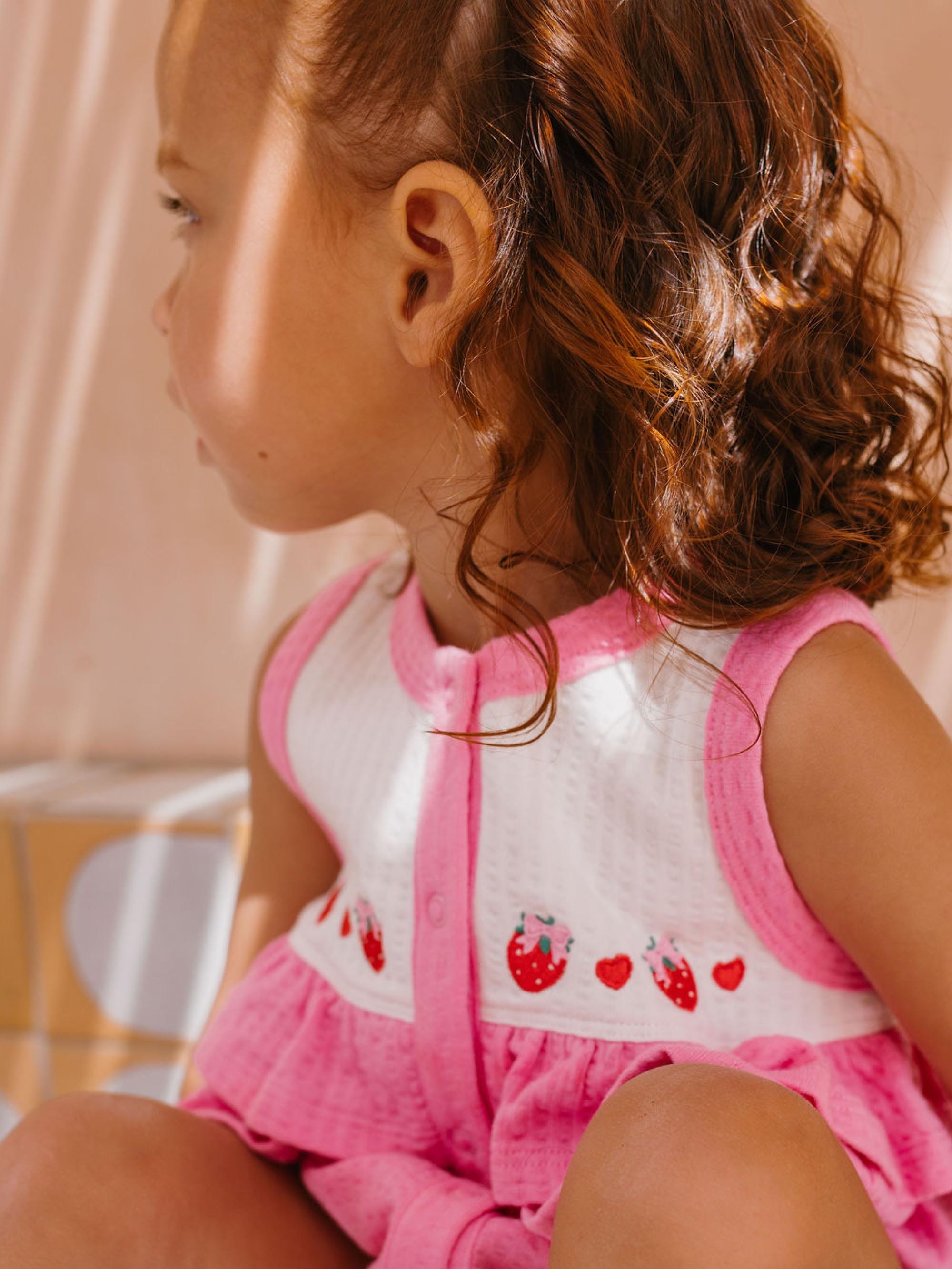 Berry Sweet Seersucker Romper ONESIE Huxbaby Shopify