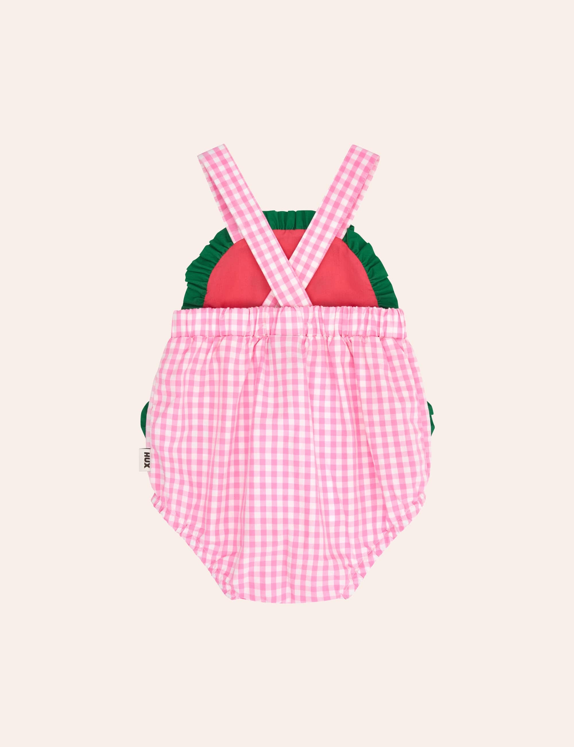 One-In-A-Melon Check Romper ONESIE Huxbaby Shopify