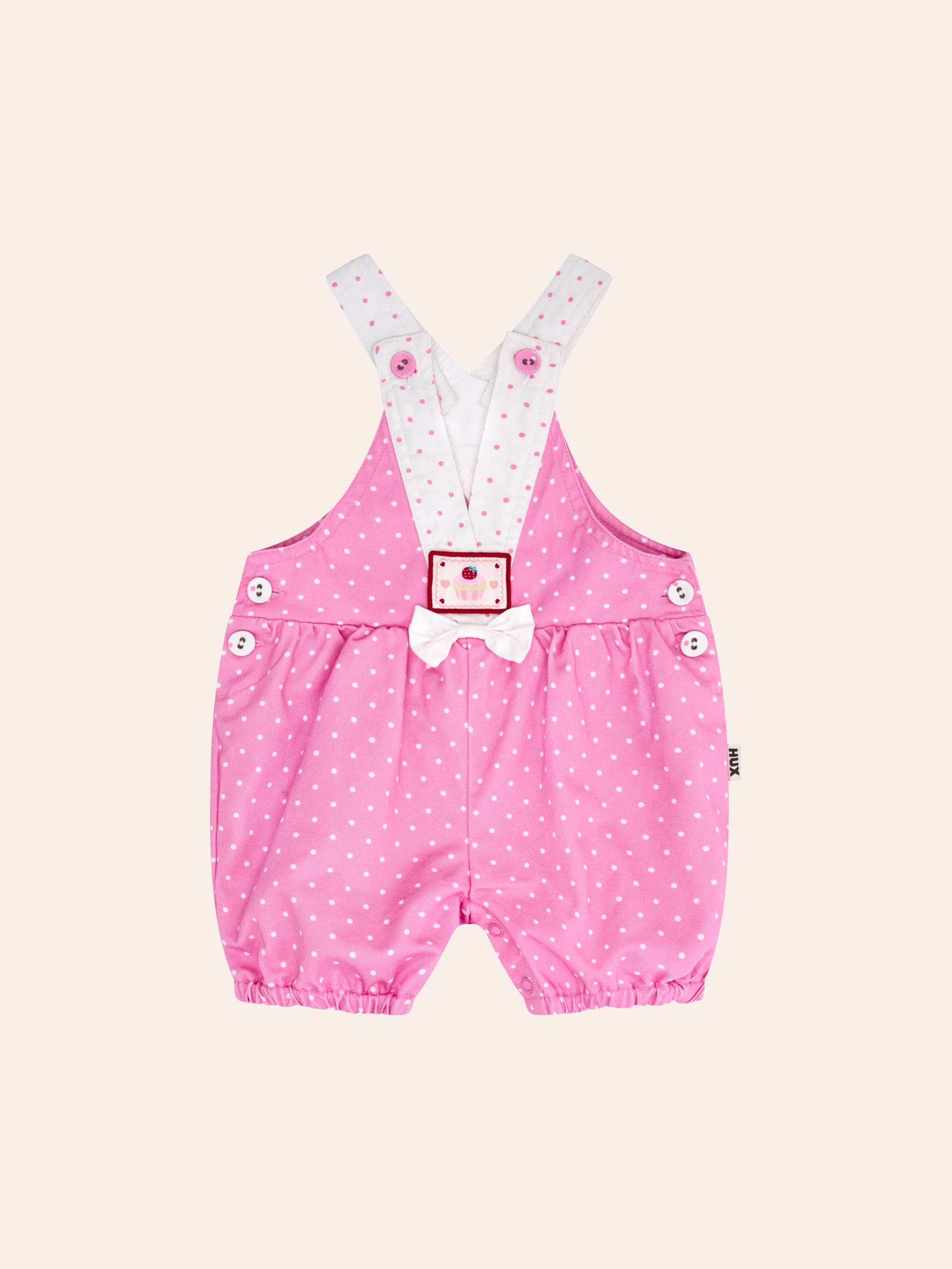 Icing-On-The-Cupcake Polka Dot Romper ONESIE Huxbaby Shopify