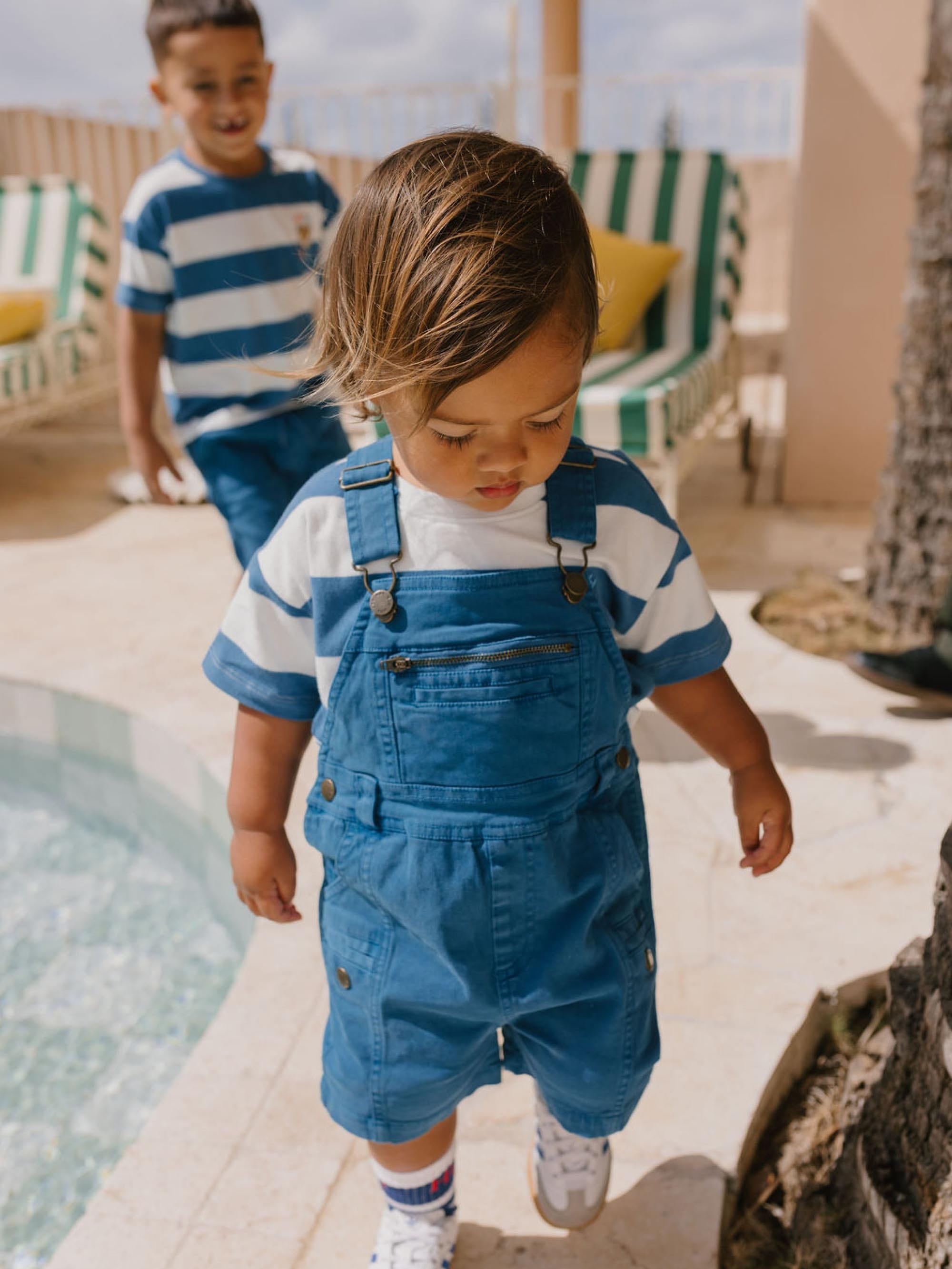 Beach Club Hux Garment Dye Shortall OVERALL Huxbaby Shopify