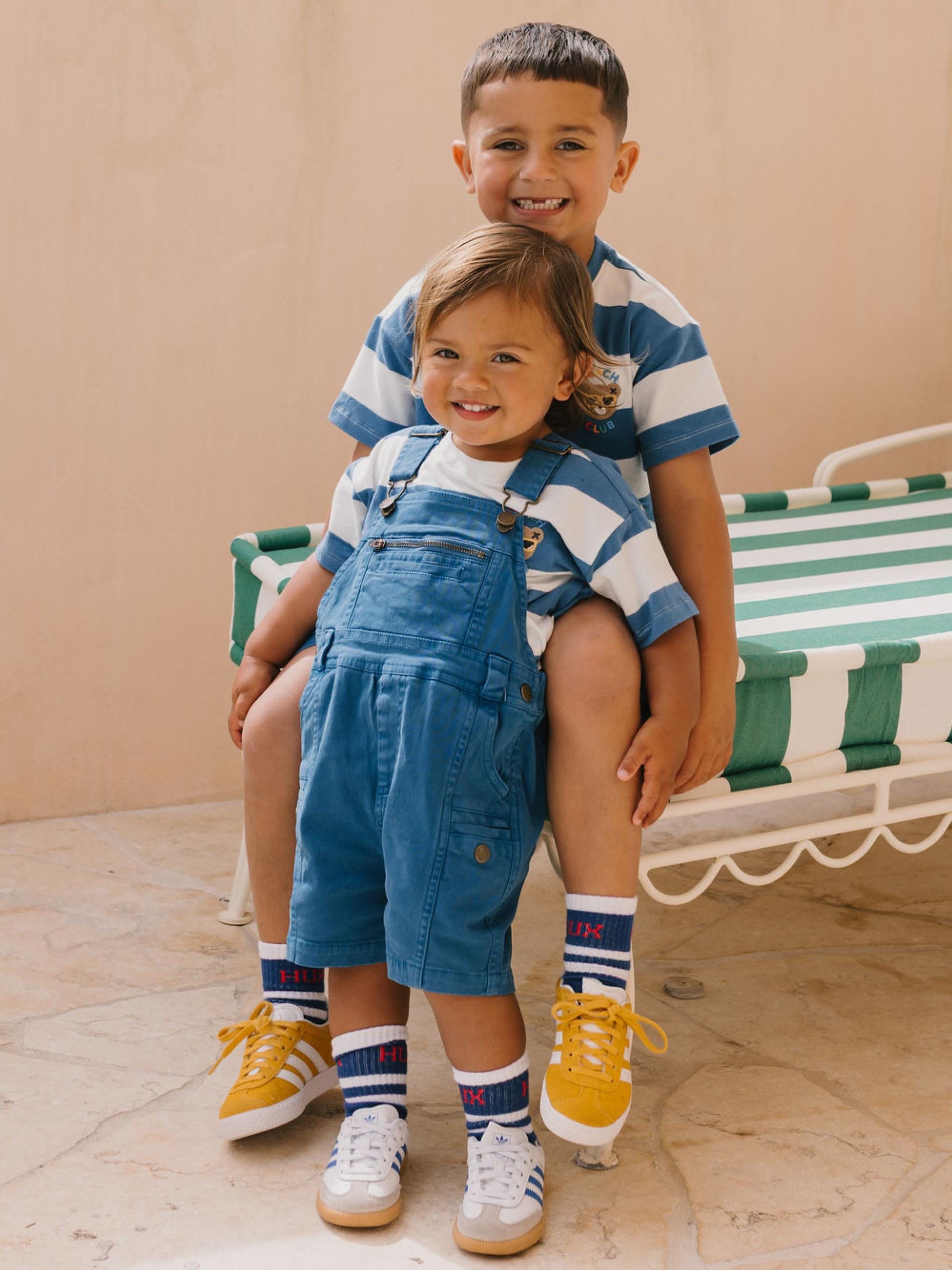 Beach Club Hux Garment Dye Shortall OVERALL Huxbaby Shopify