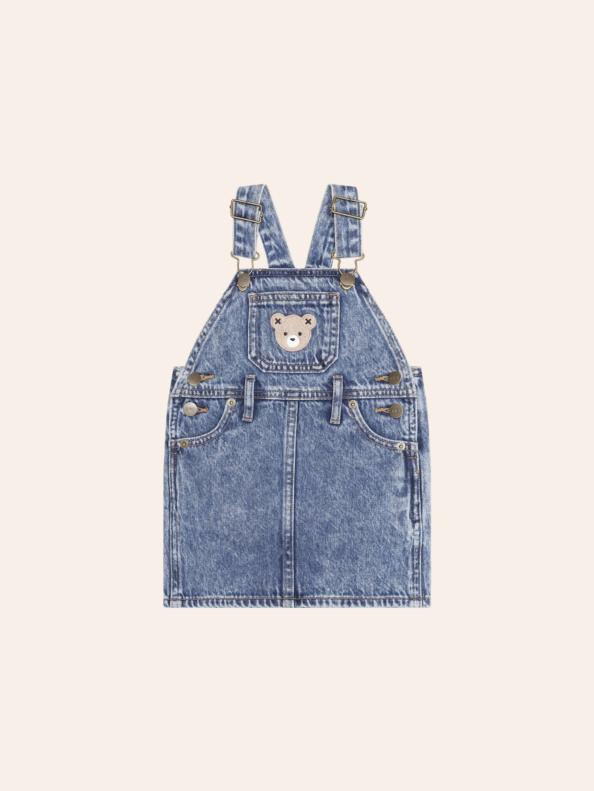 Dreamy Denim Skirt Pinafore DRESS Huxbaby Shopify
