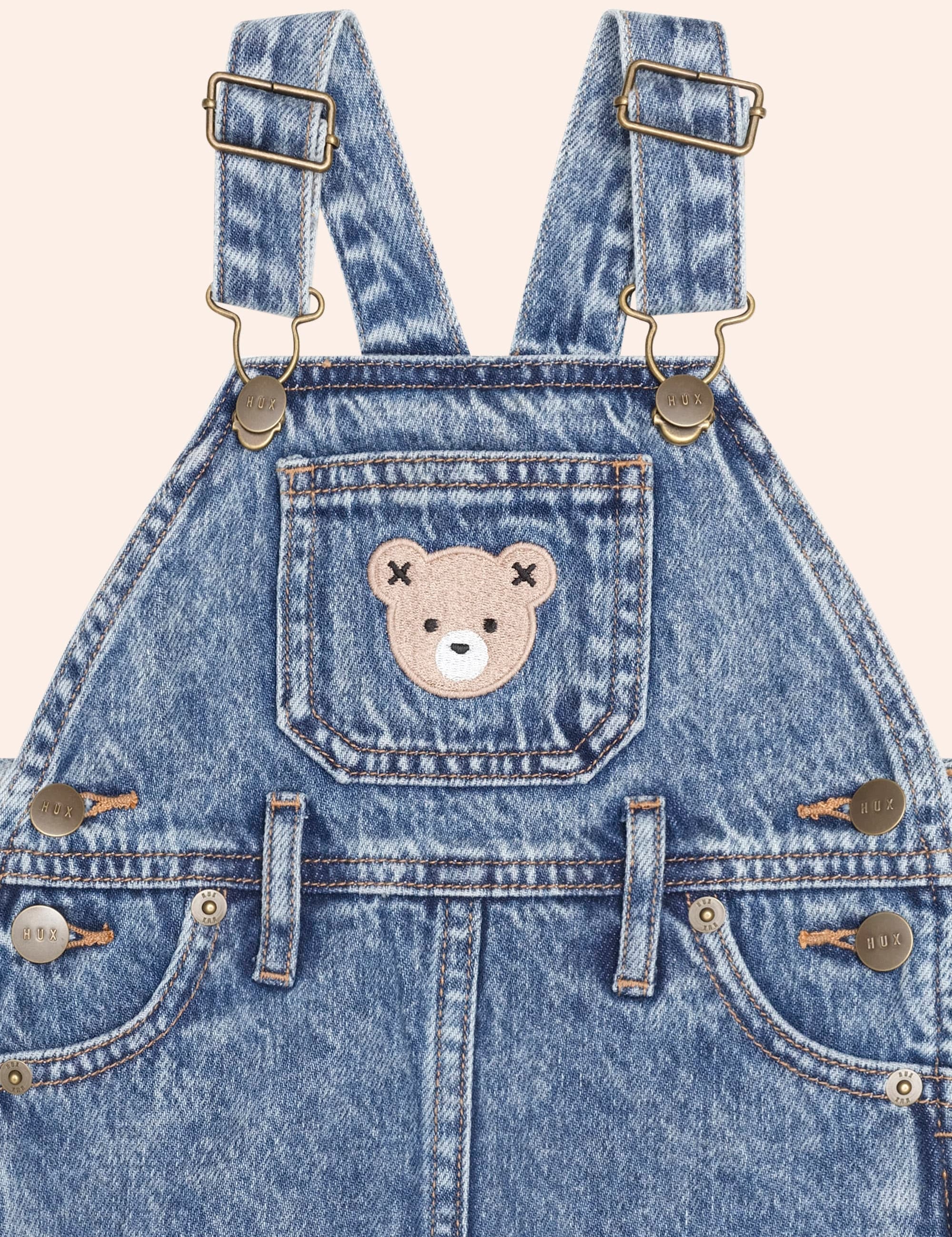 Dreamy Denim Skirt Pinafore DRESS Huxbaby Shopify