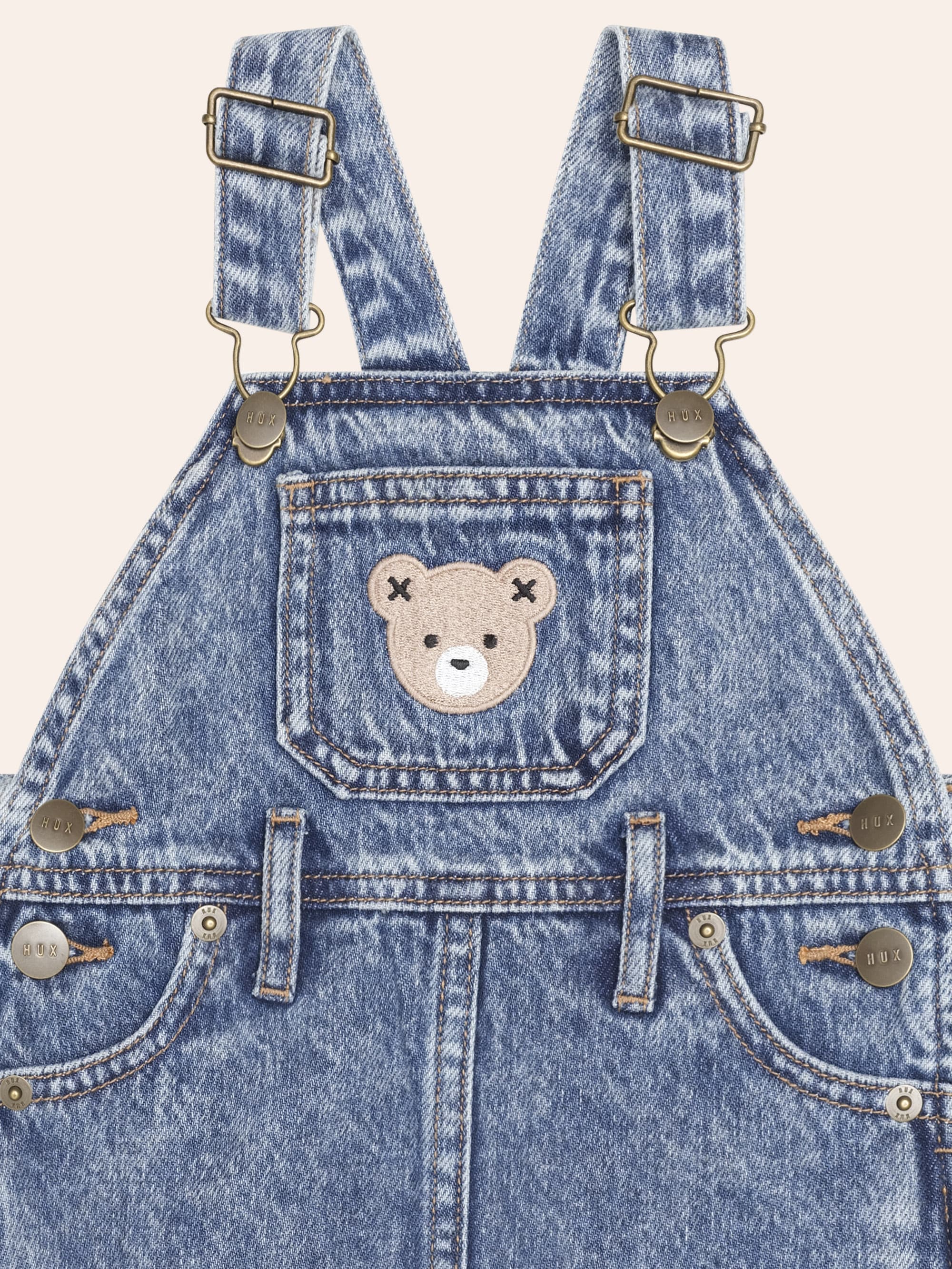 Dreamy Denim Skirt Pinafore DRESS Huxbaby Shopify