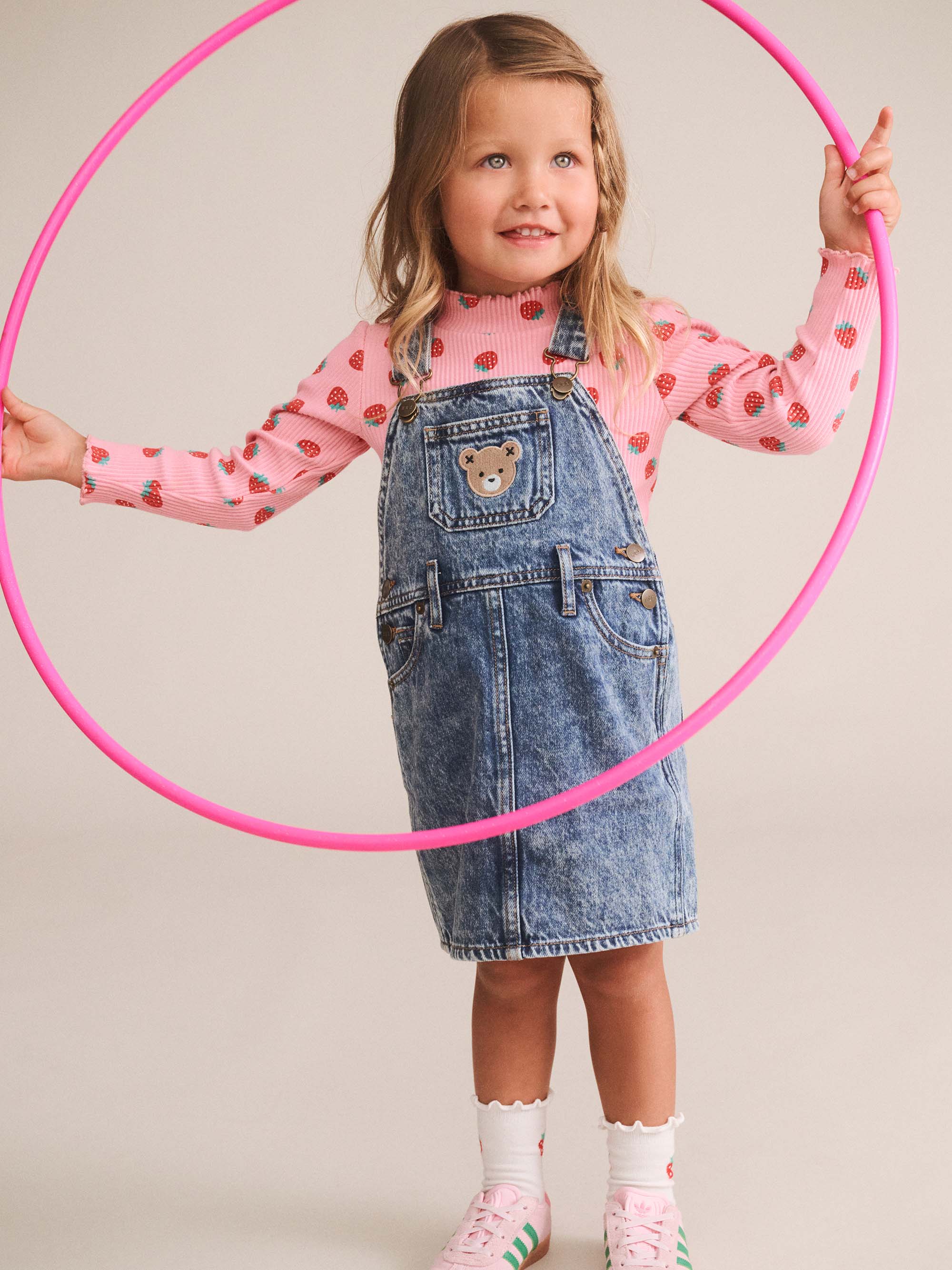 Dreamy Denim Skirt Pinafore DRESS Huxbaby Shopify