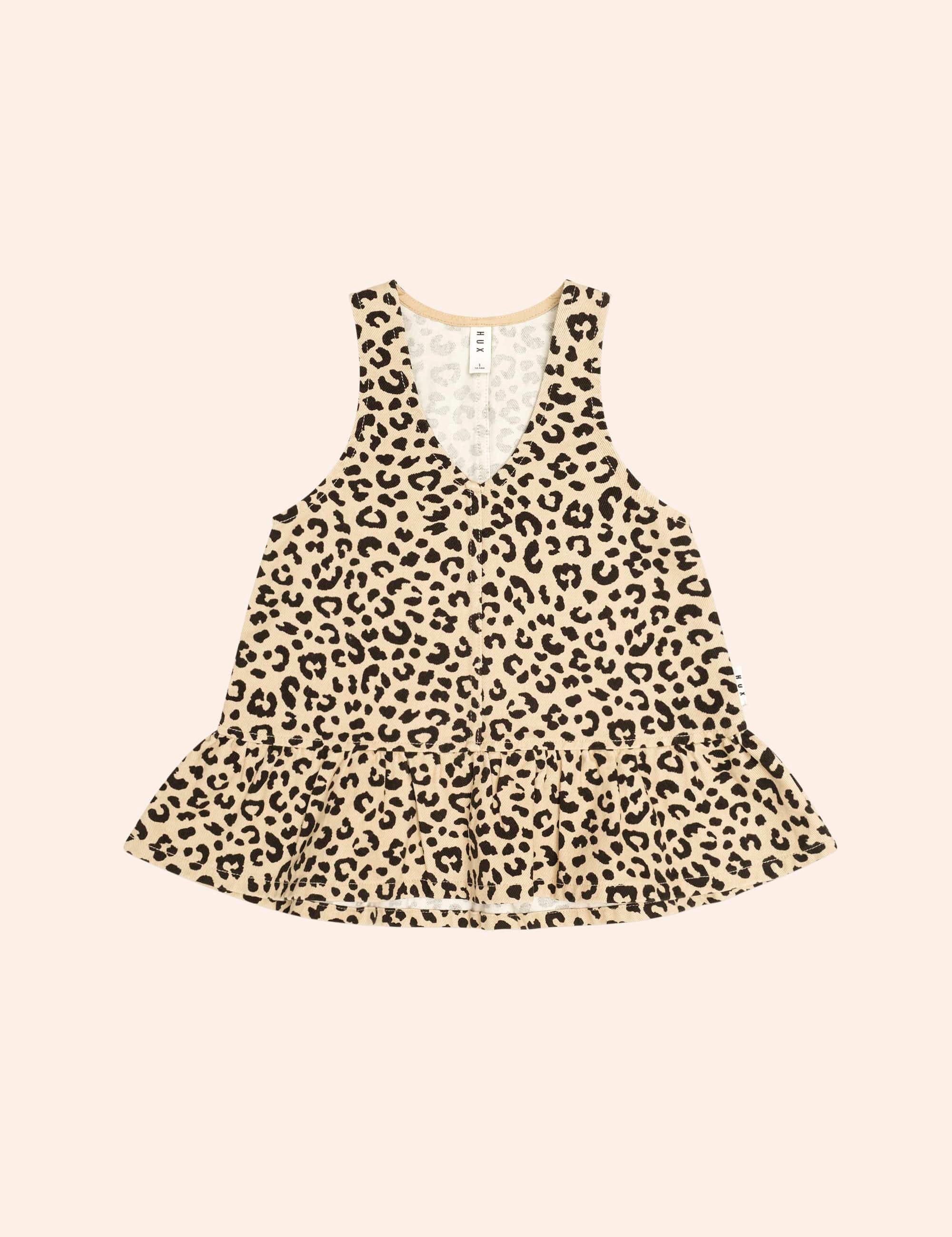 Leopard Frill Dress DRESS Huxbaby Shopify