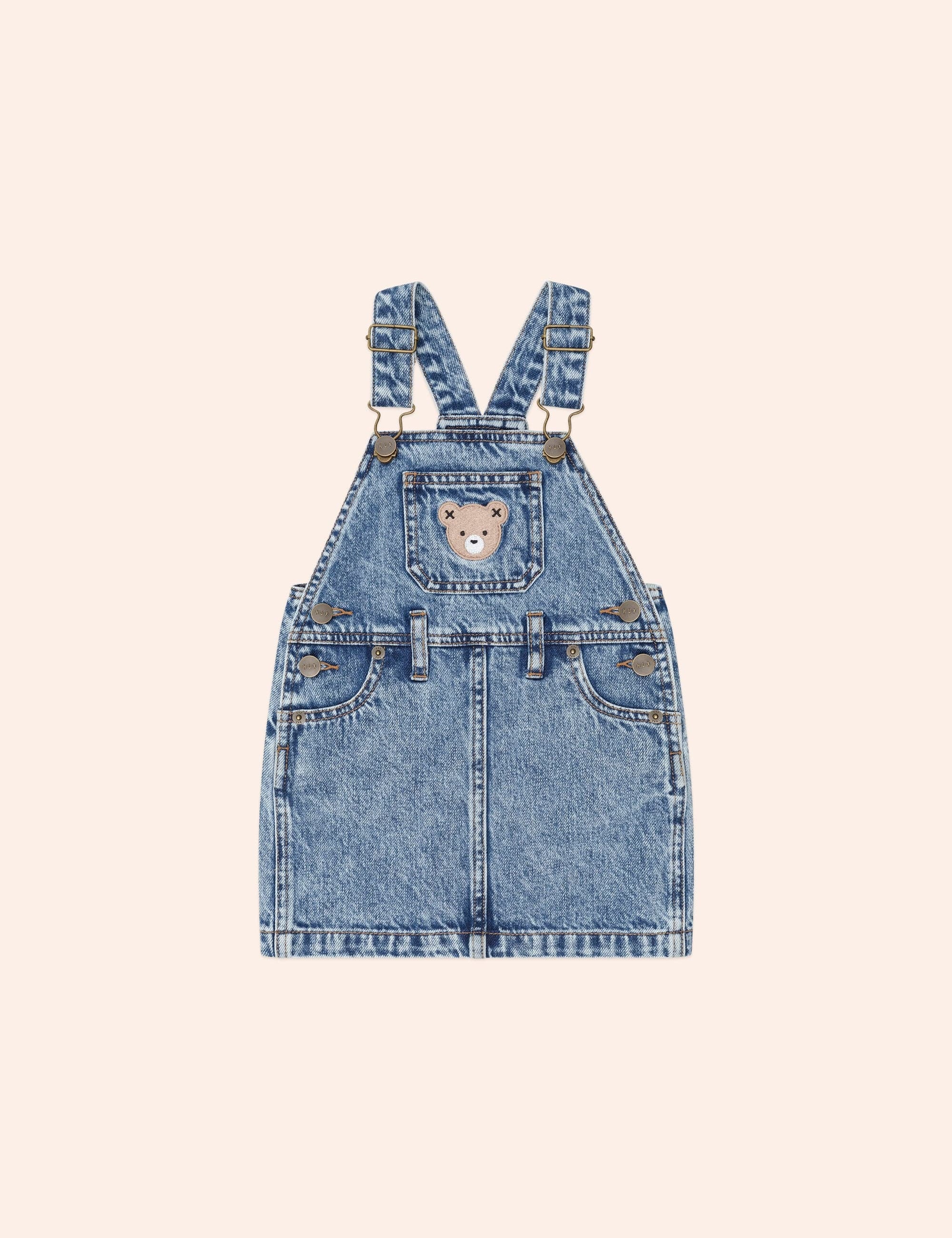 Dreamy Denim Pinafore DRESS Huxbaby