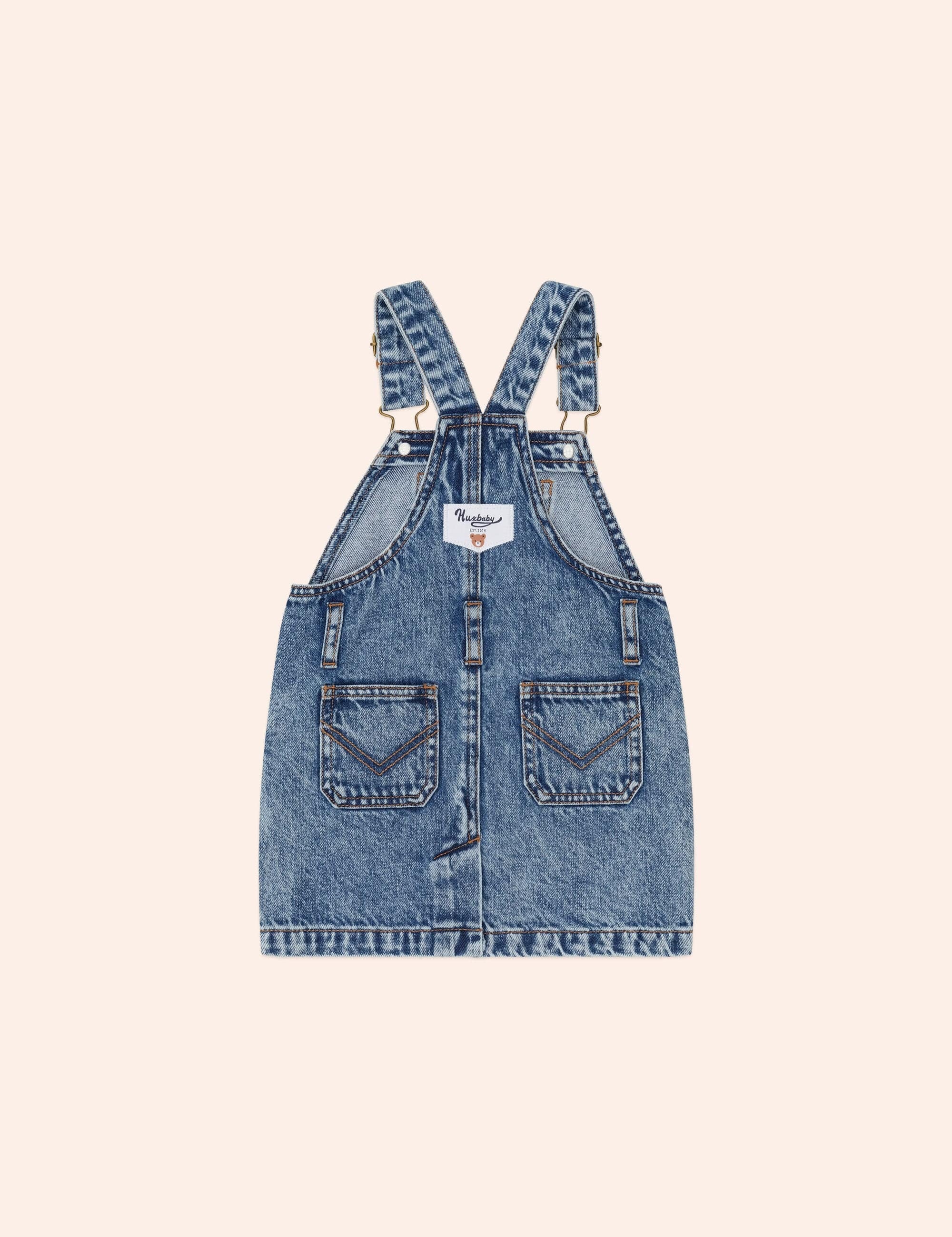 Dreamy Denim Pinafore DRESS Huxbaby